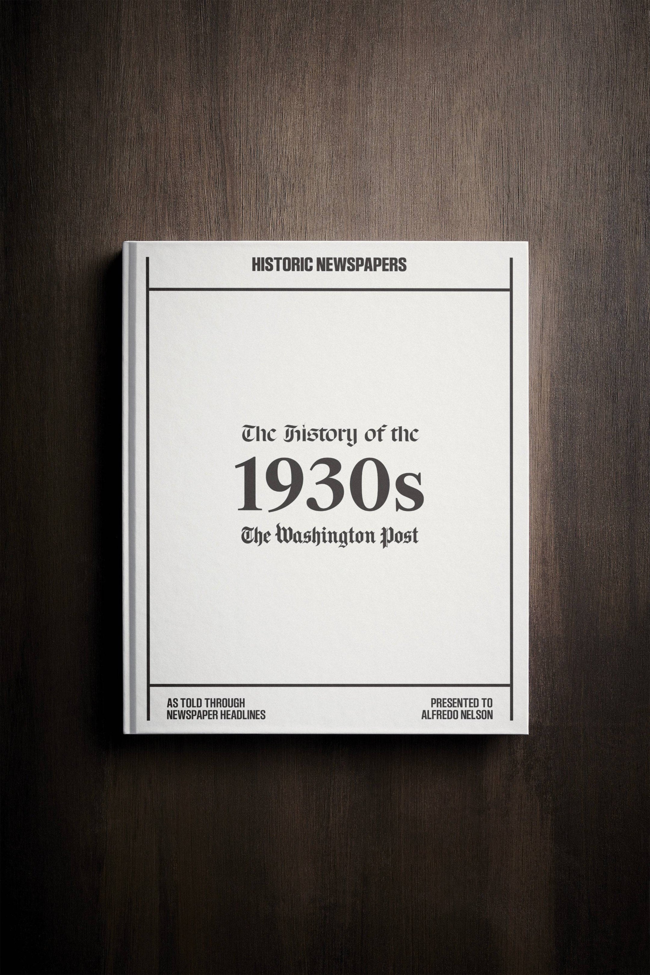 The History of 1930s Washington Post Edition Book