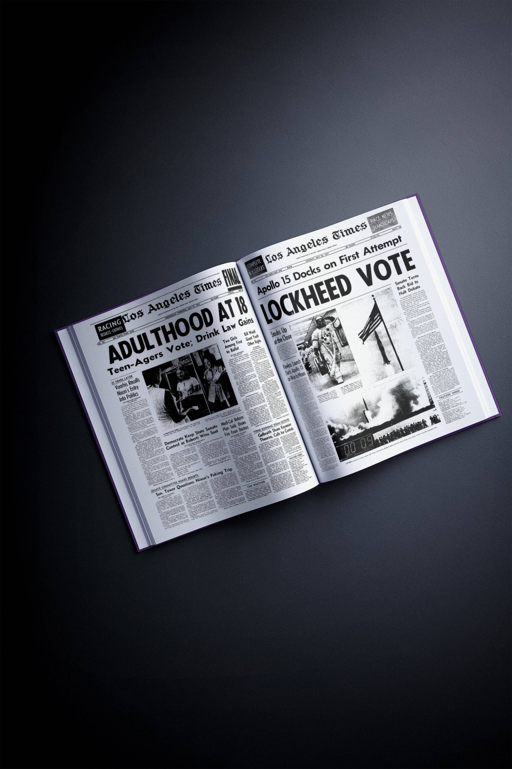 The History of 1970s Los Angeles Times Edition Book