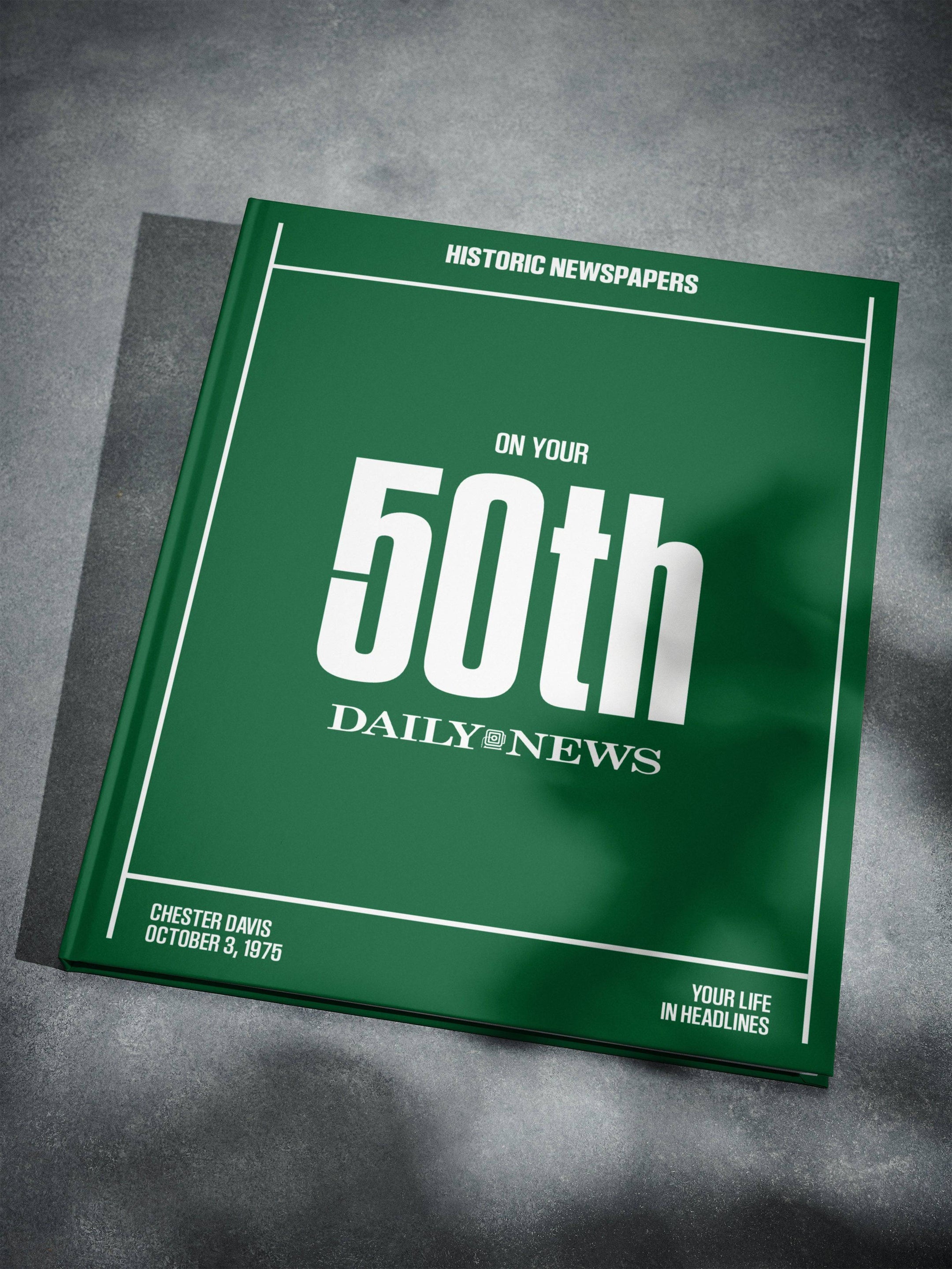 Libro de periódicos del 50.º aniversario del New York Daily News Edition