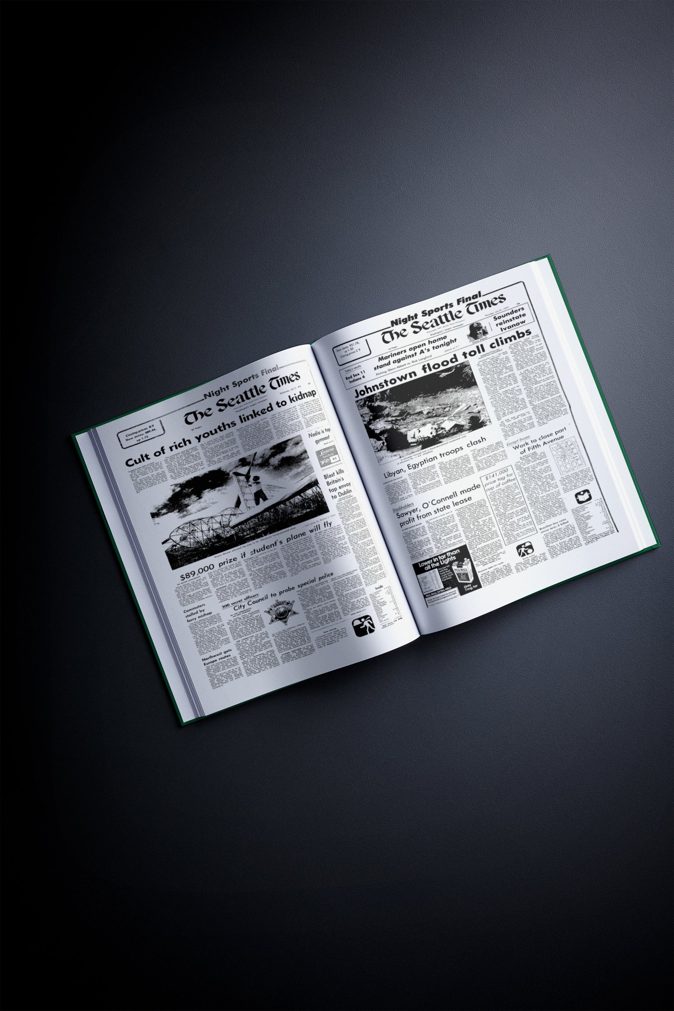 60th Milestone Birthday Newspaper Book Seattle Times Edition - Historic Newspapers