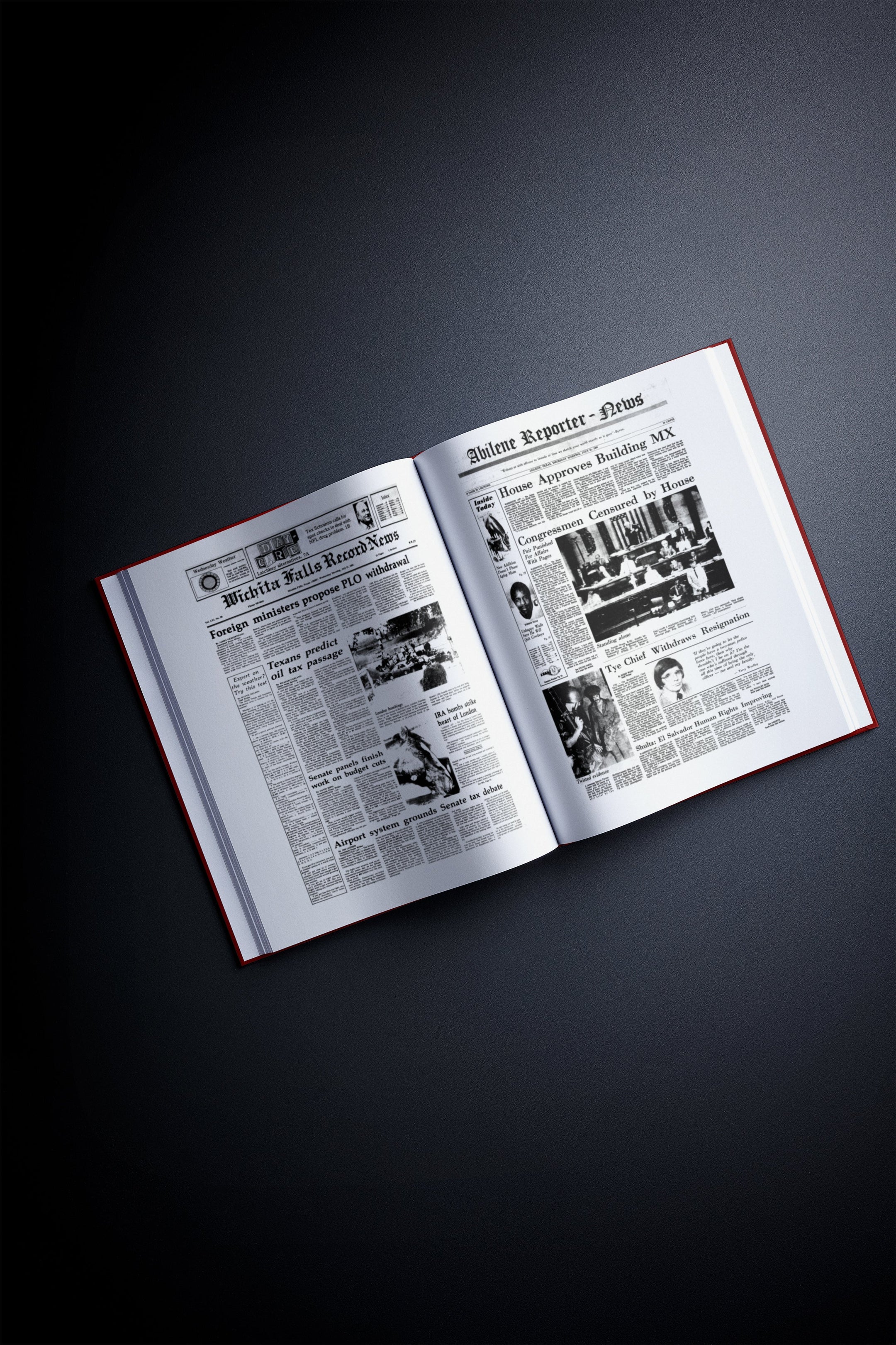 60th Milestone Birthday Newspaper Book Texas Edition - Historic Newspapers