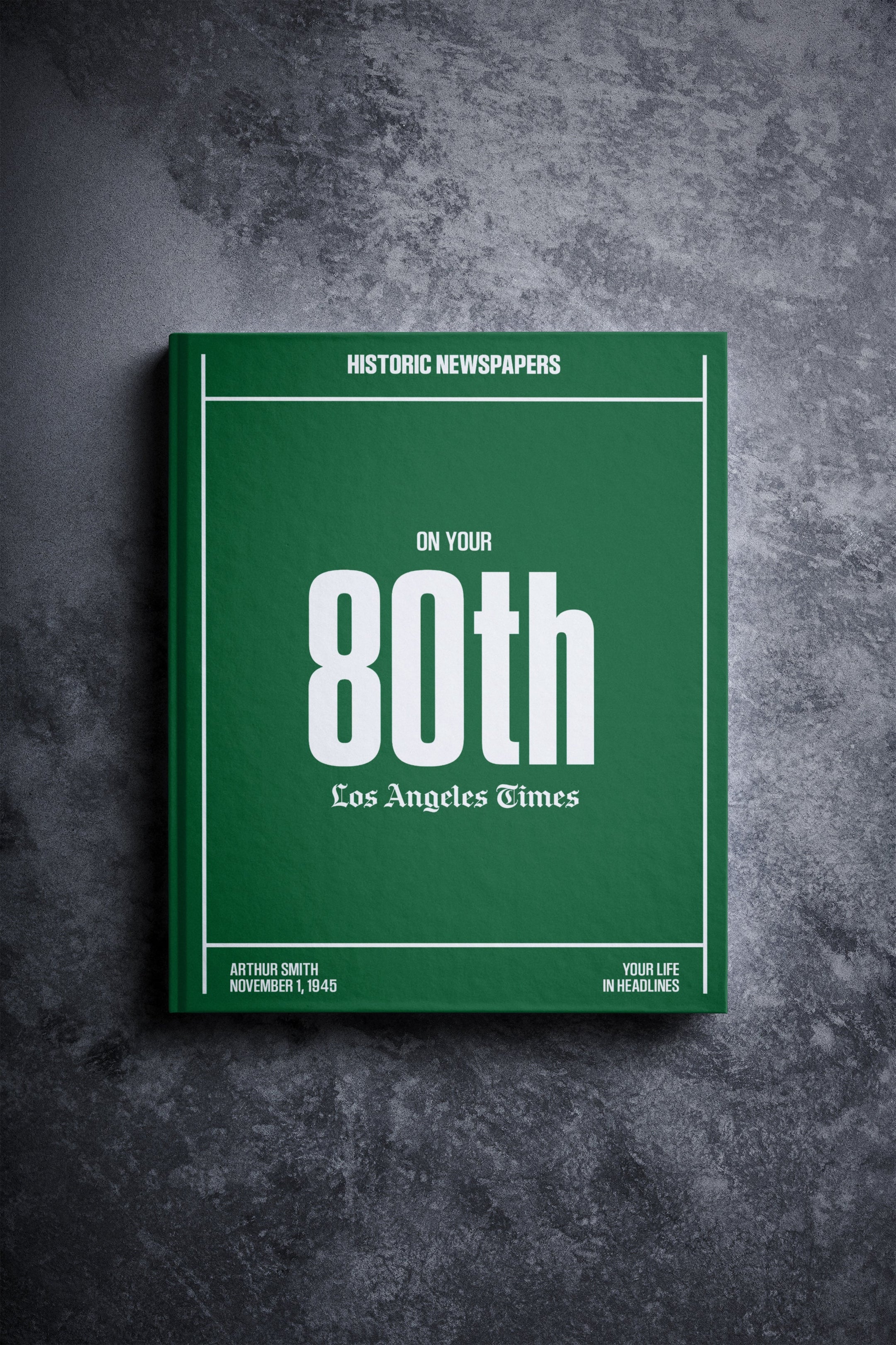 Principal - Libro de periódico conmemorativo del 80.º cumpleaños