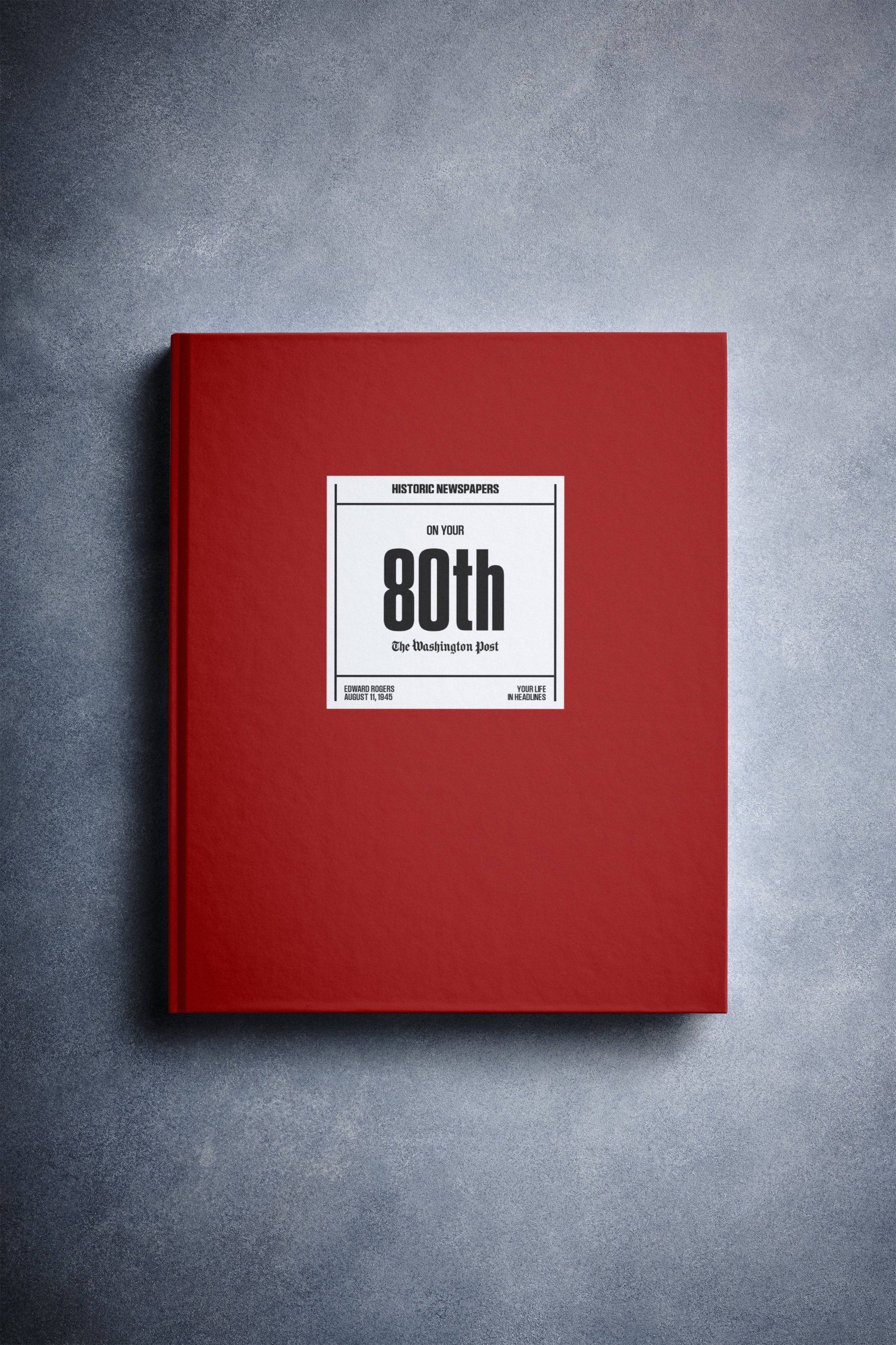 Libro de periódico conmemorativo del 80.º aniversario (edición del Washington Post)