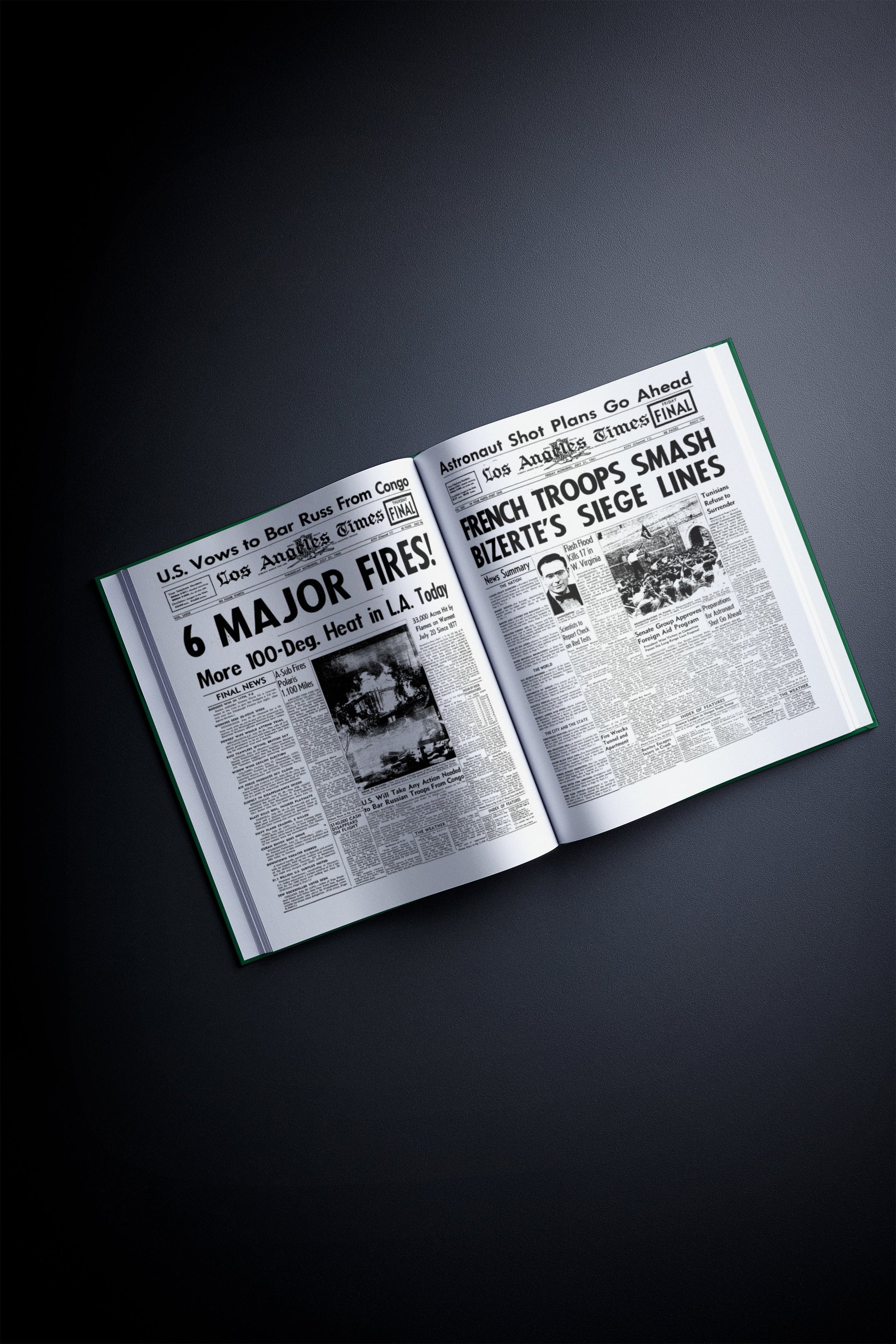90th Milestone Birthday Newspaper Book Los Angeles Times Edition - Historic Newspapers