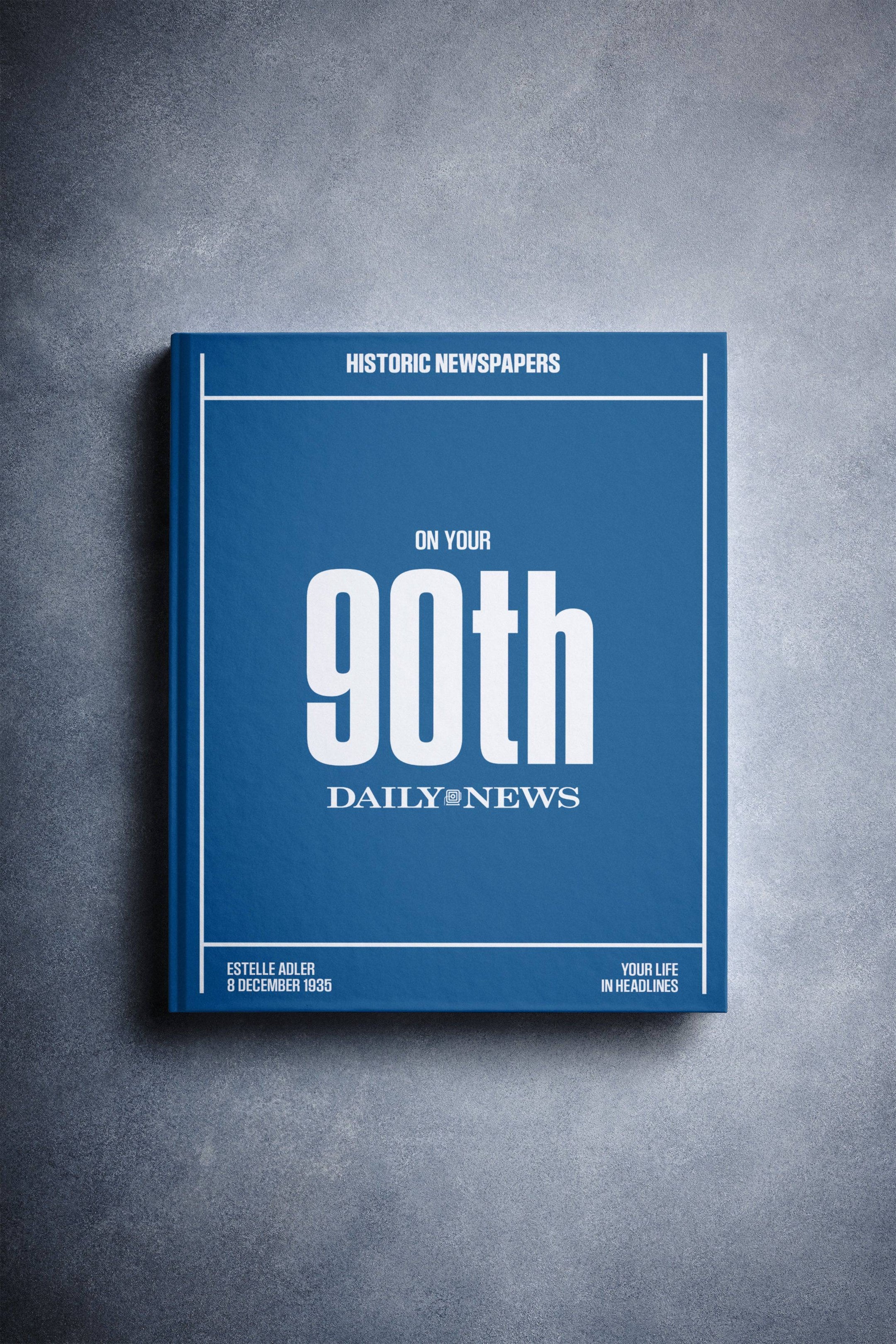 Libro de periódicos del 90.º aniversario del New York Daily News Edition
