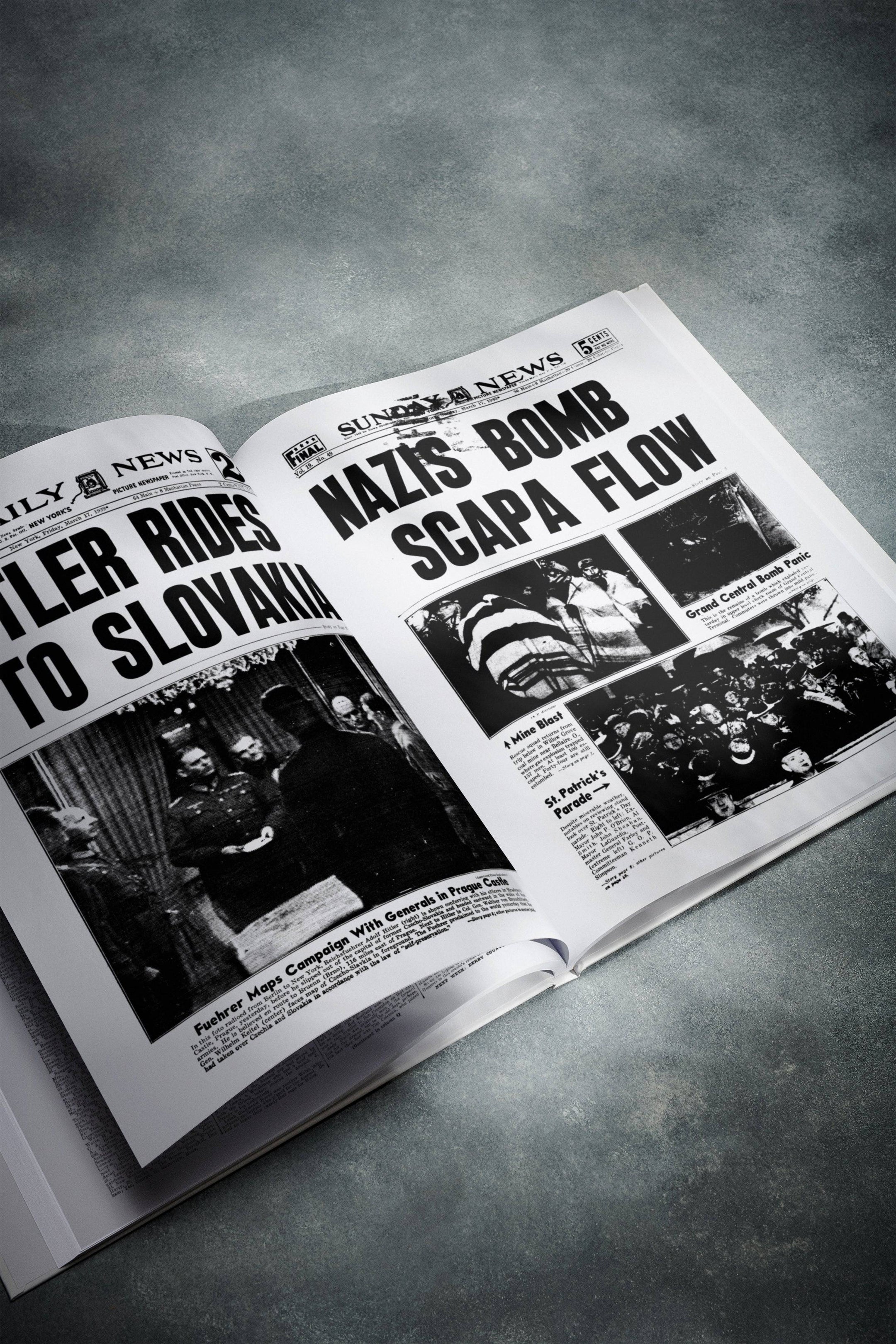 Libro de periódicos del 90.º aniversario del New York Daily News Edition