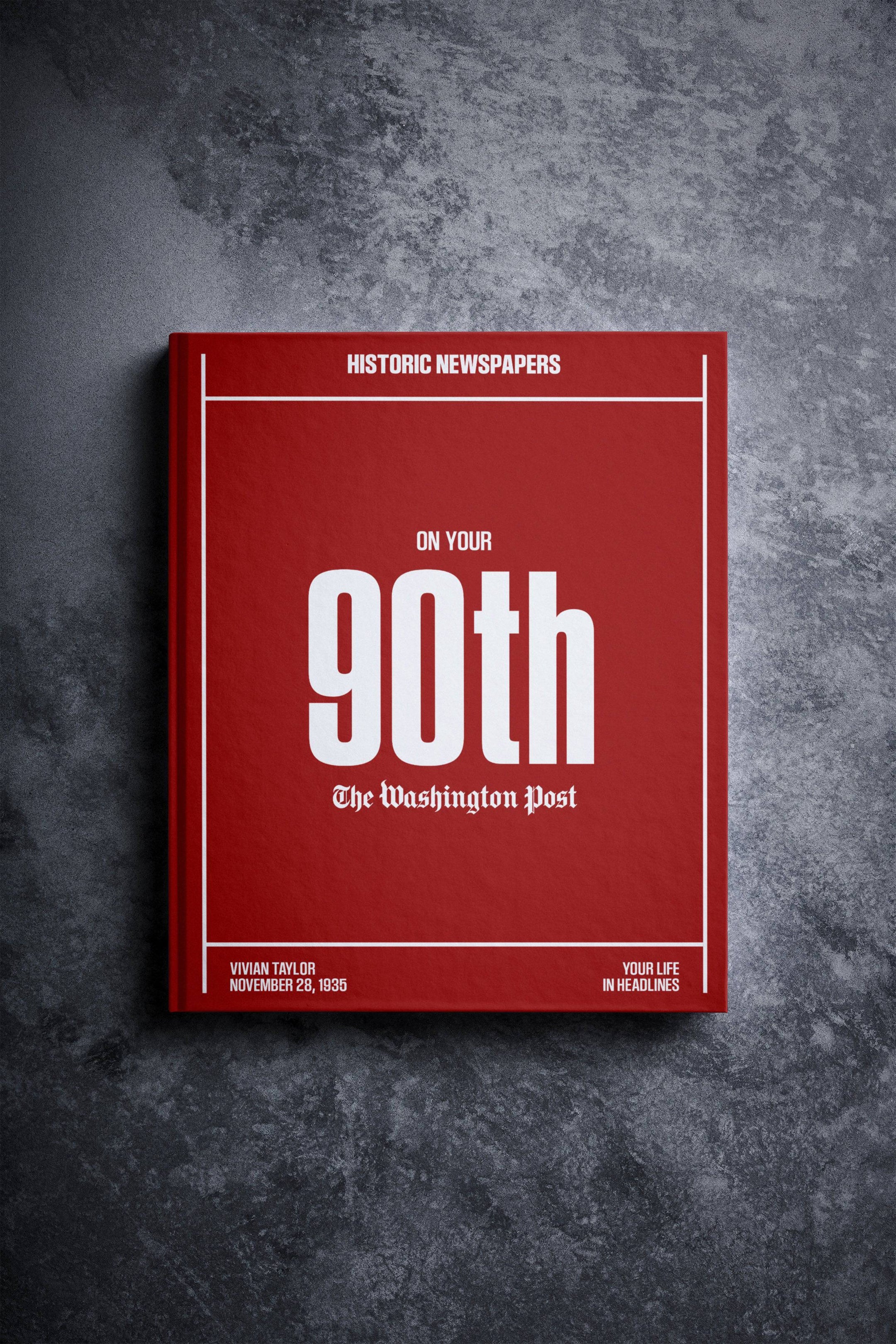 Libro de periódico del 90.º aniversario (edición del Washington Post)