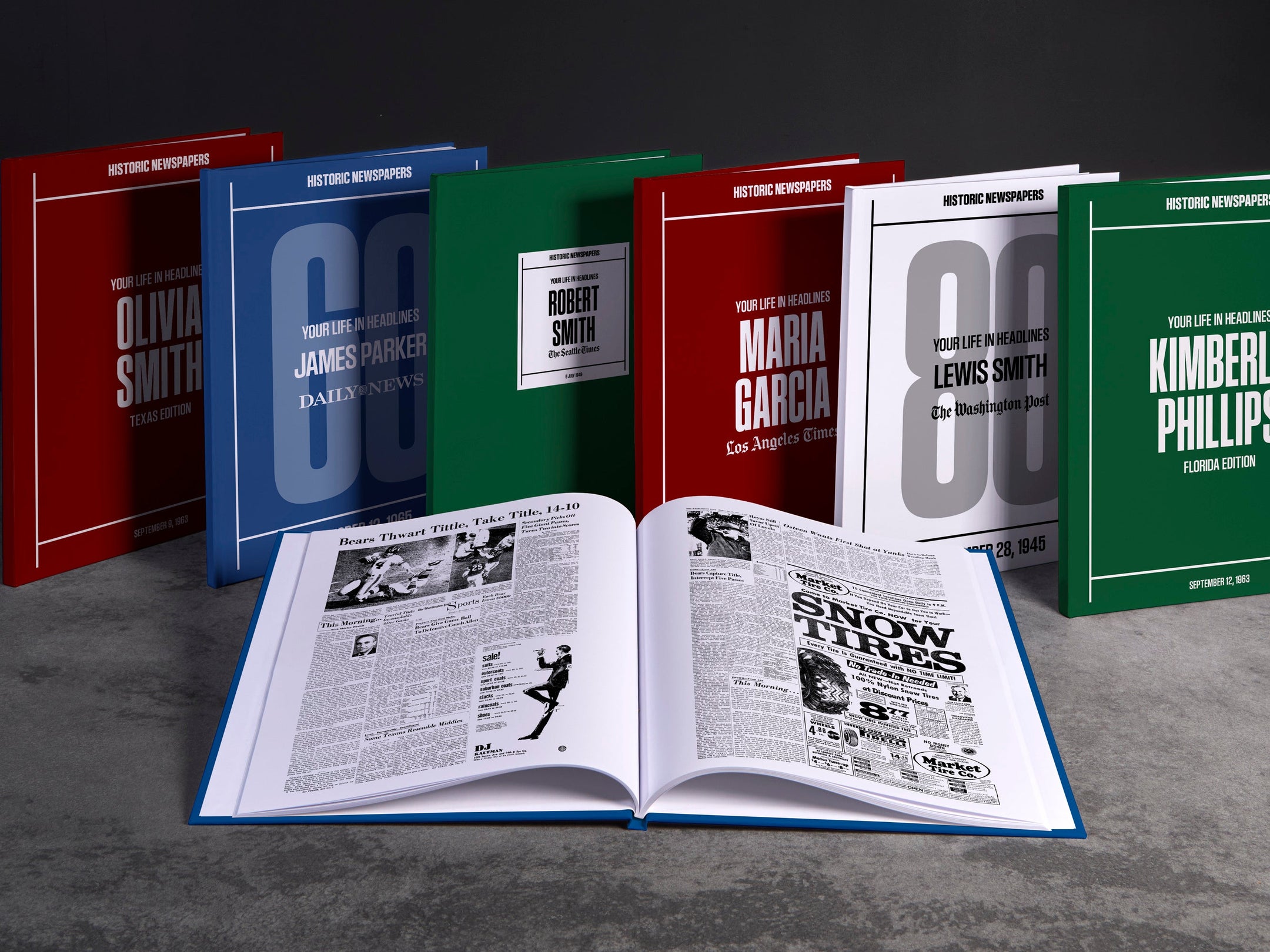 Personalised Birthday Newspaper Book - AB