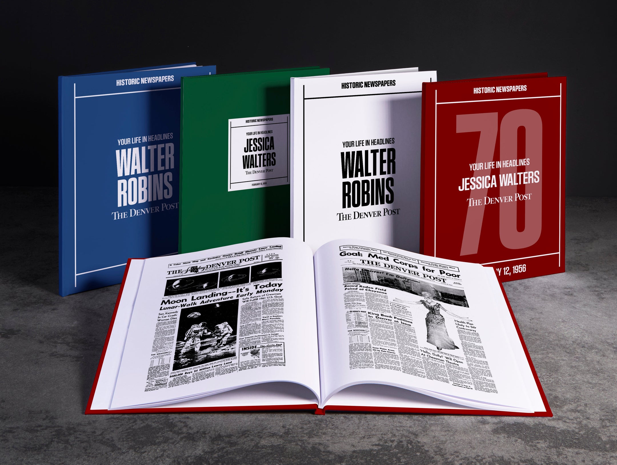 Personalised Birthday Newspaper Book Denver Post Edition - AB