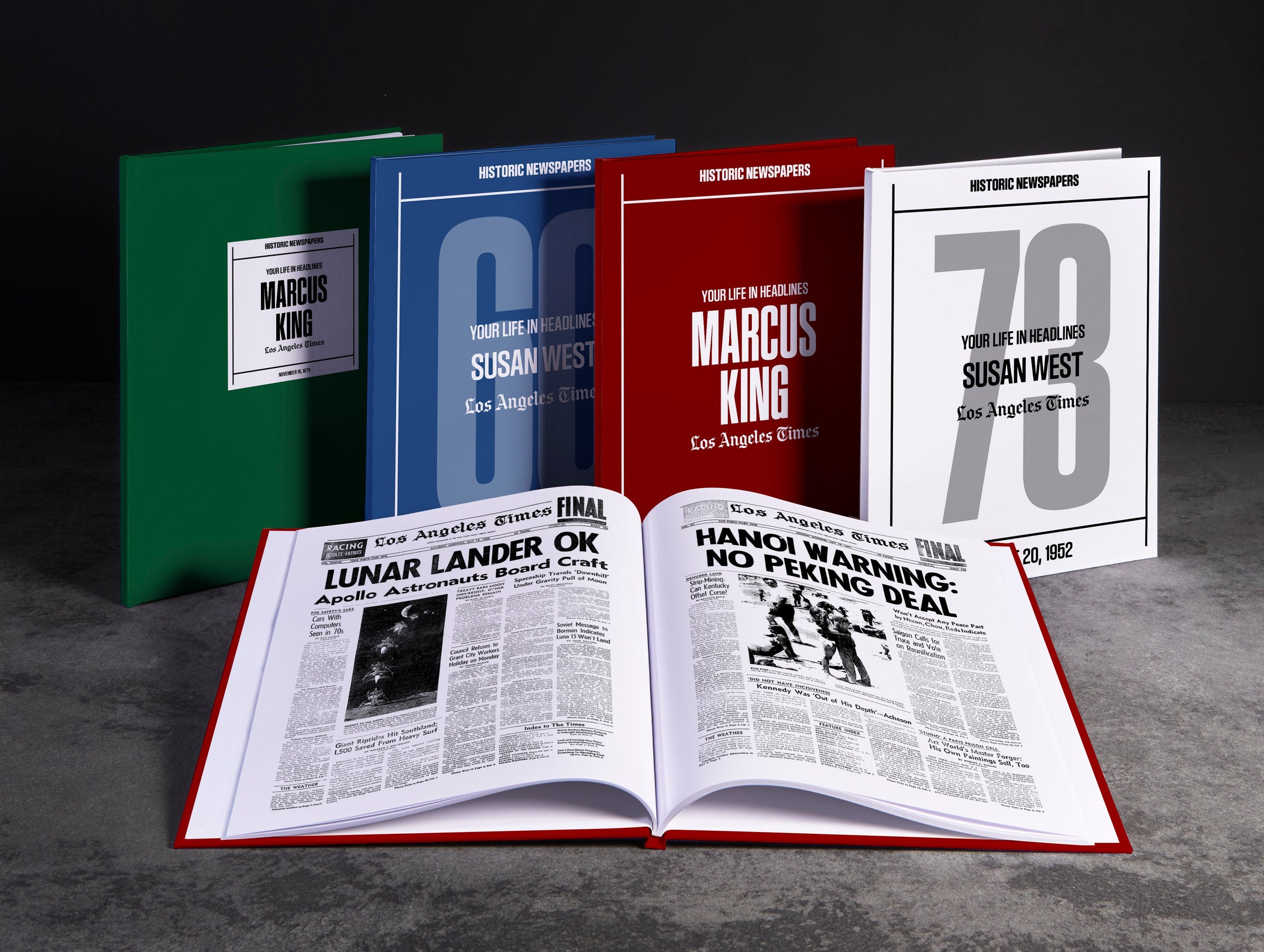 Personalised Birthday Newspaper Book Los Angeles Times Edition - AB