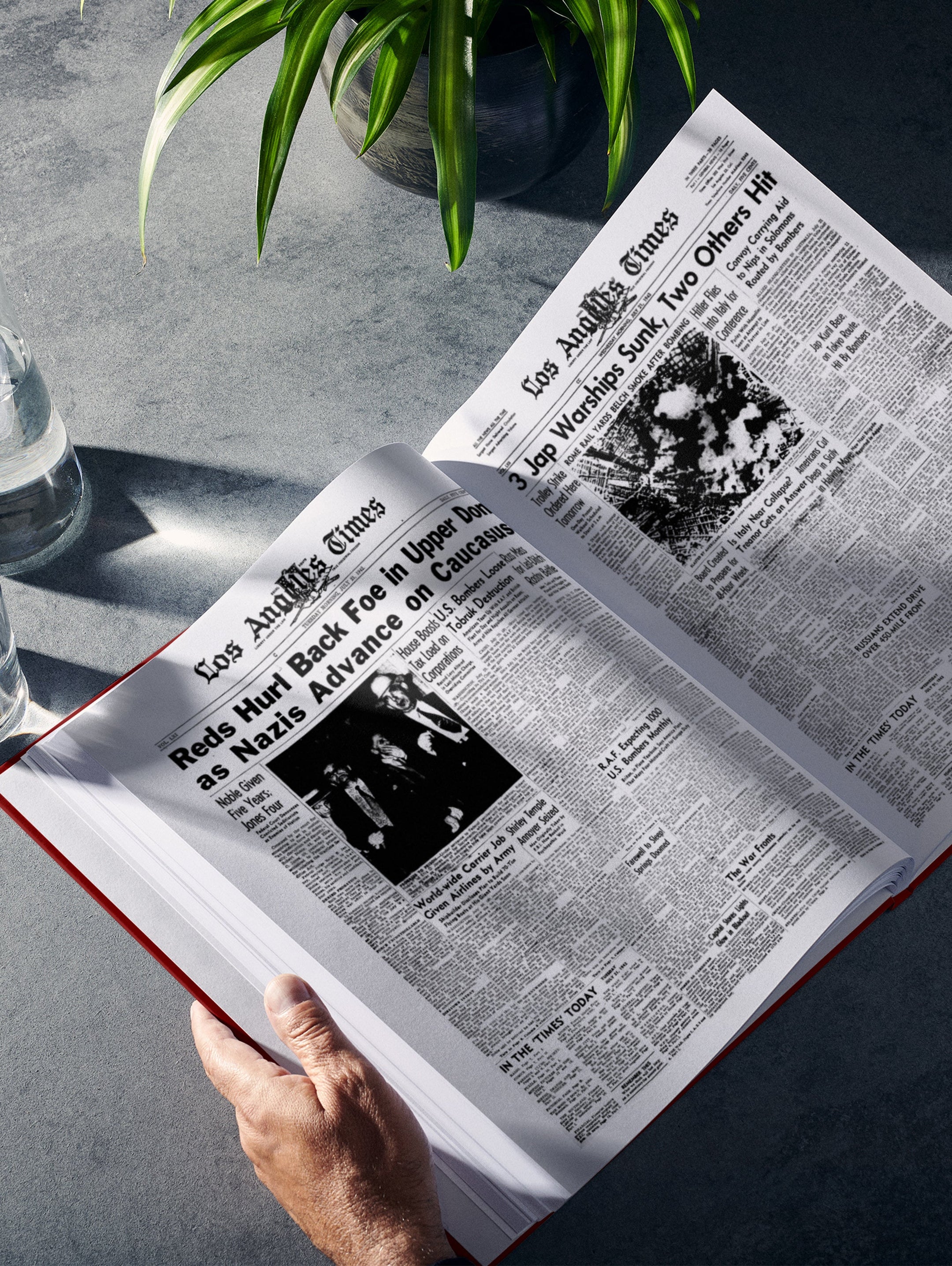 Personalised Birthday Newspaper Book Los Angeles Times Edition - AB