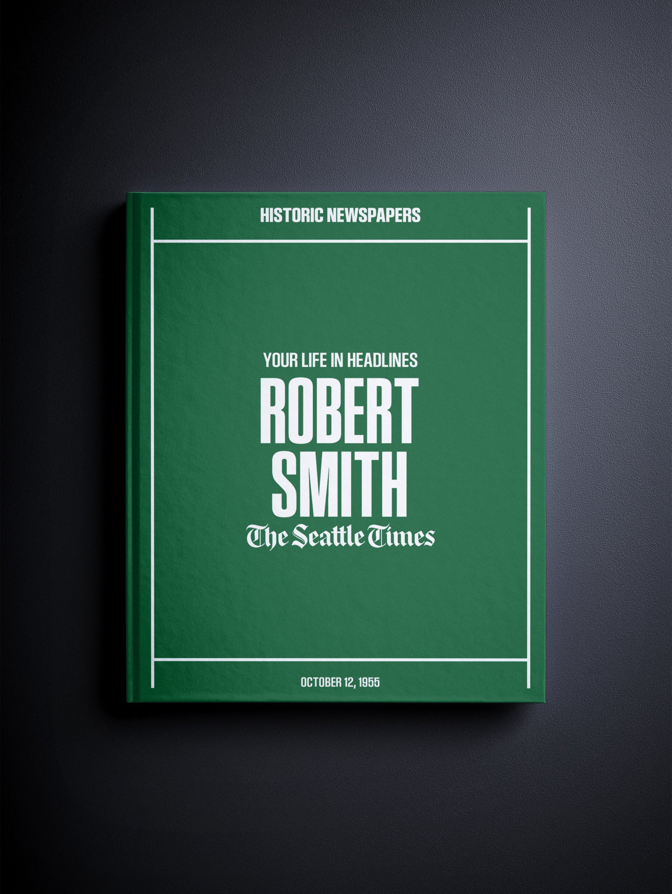 Personalised Birthday Newspaper Book Seattle Times Edition - AB