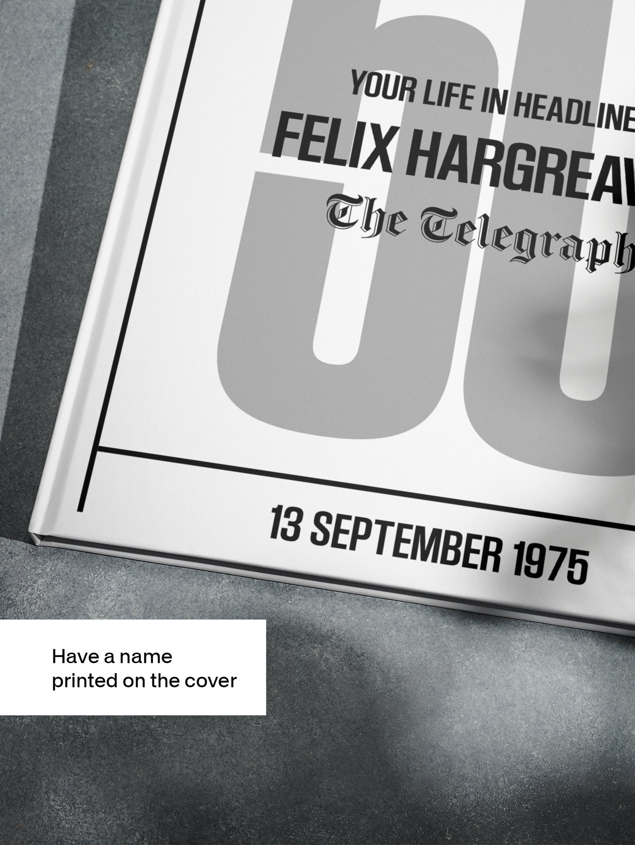 Personalised Birthday Newspaper Book Telegraph Edition - Historic Newspapers