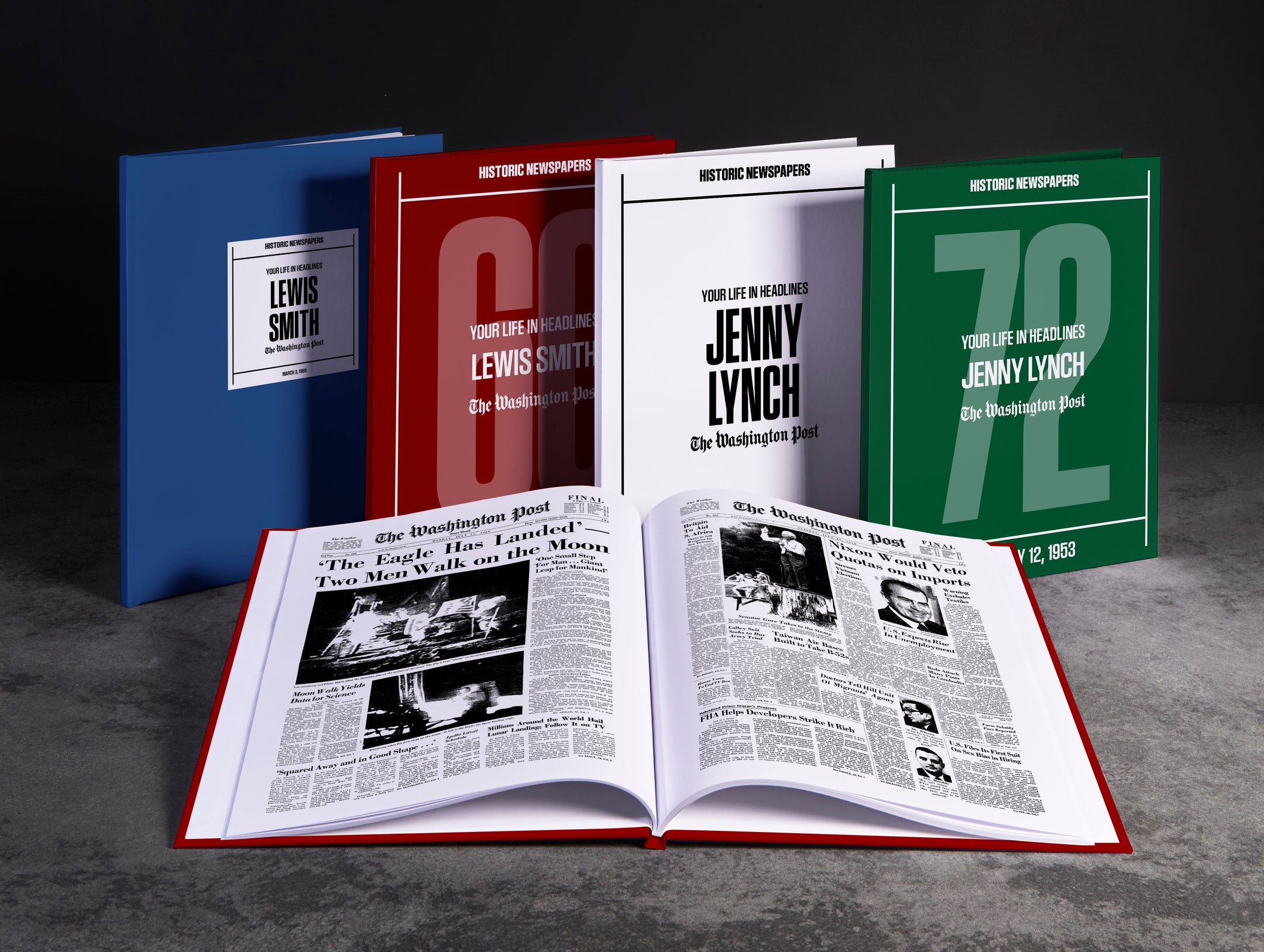 Personalised Birthday Newspaper Book Washington Post Edition - AB