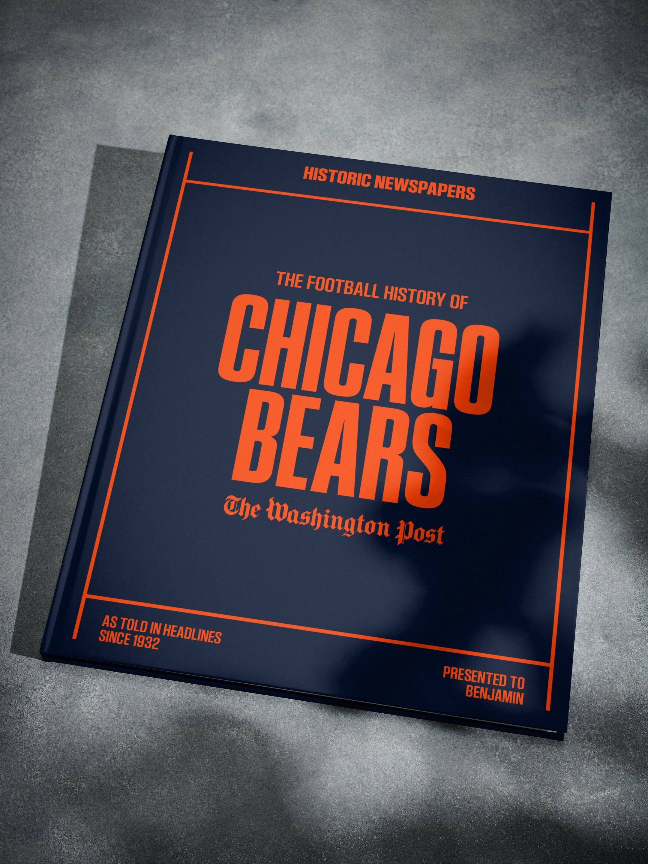 Libro de la edición Washington Post sobre la historia del fútbol americano de los Chicago Bears