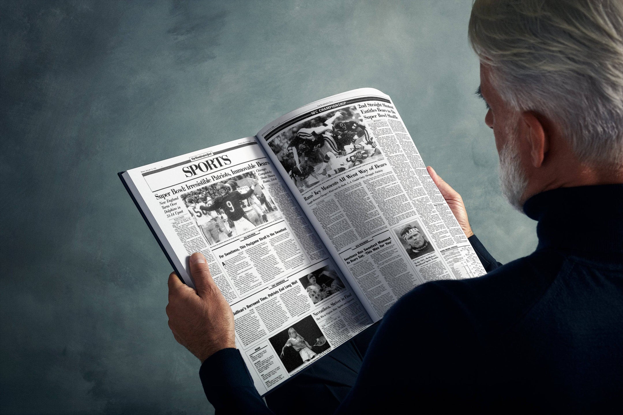 Libro de la edición Washington Post sobre la historia del fútbol americano de los Chicago Bears