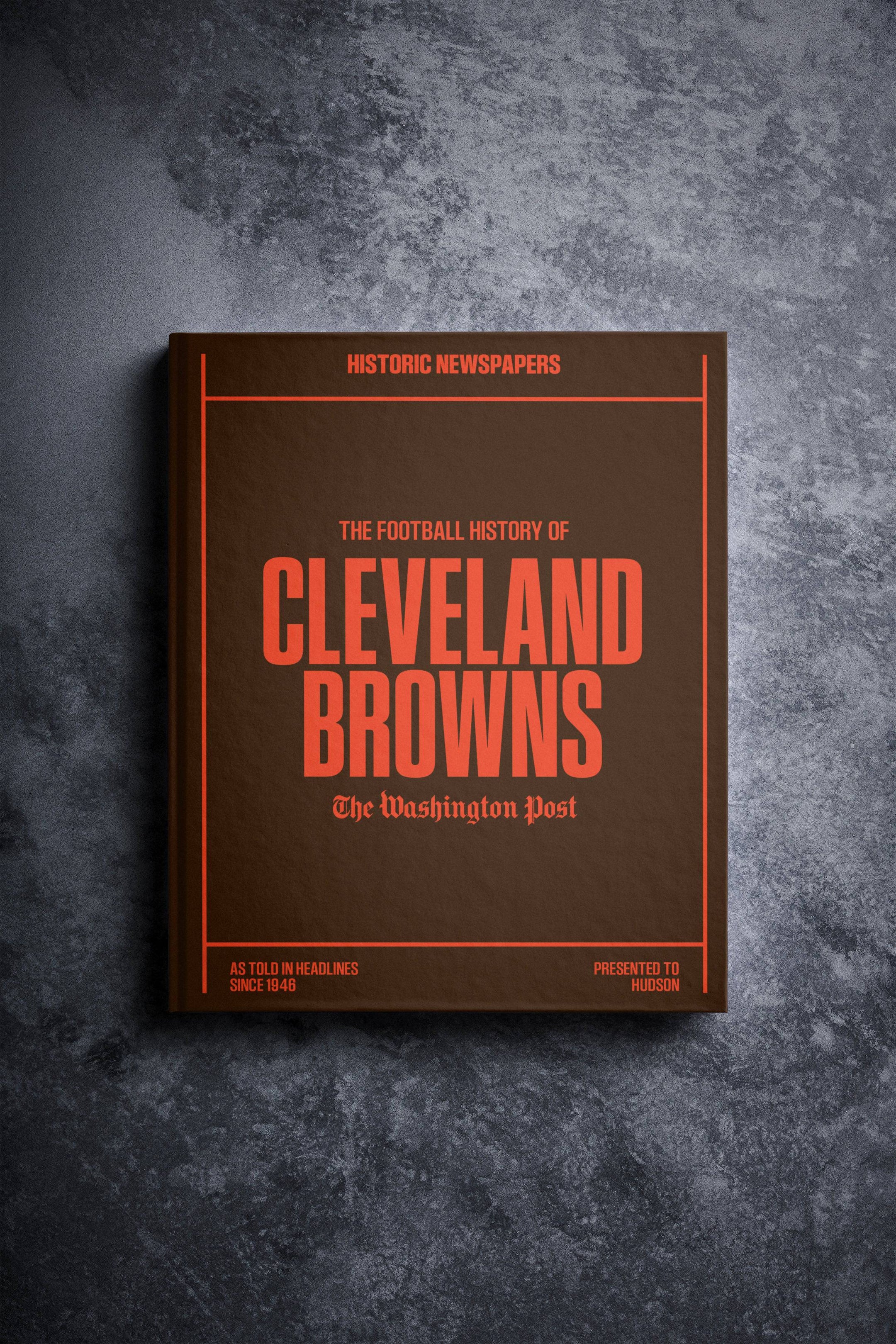 Libro de la edición Washington Post sobre la historia del fútbol americano de los Cleveland Browns