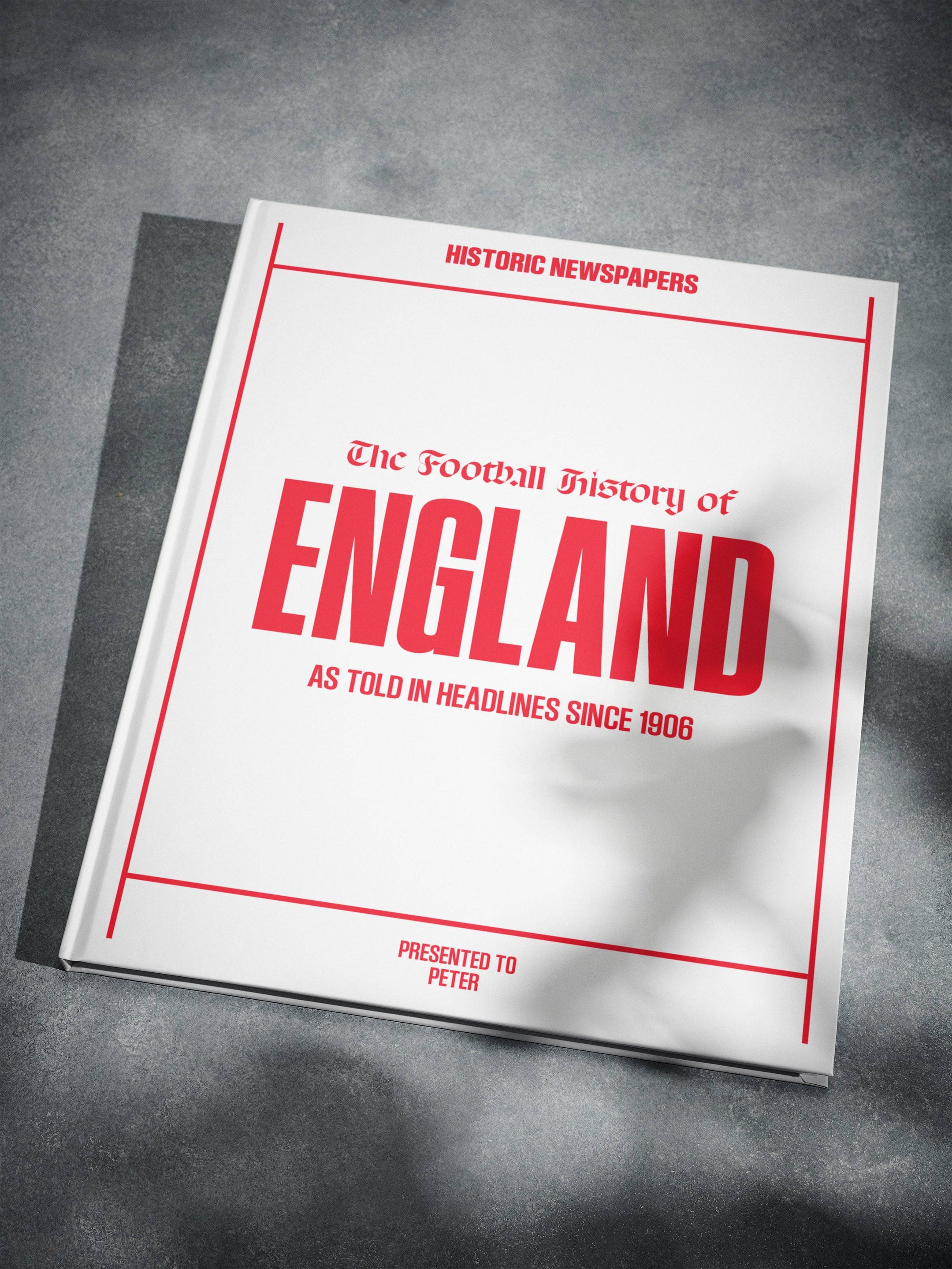 The Football History of England Book