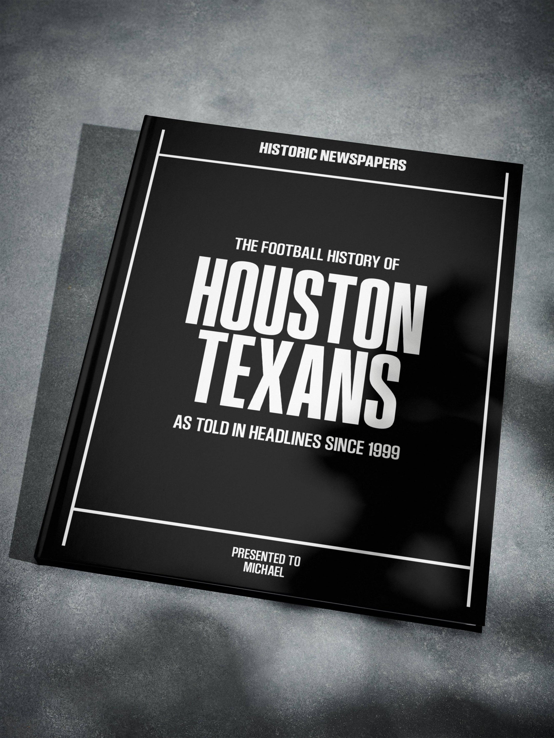 The US Football History of Houston Texans Book - Historic Newspapers