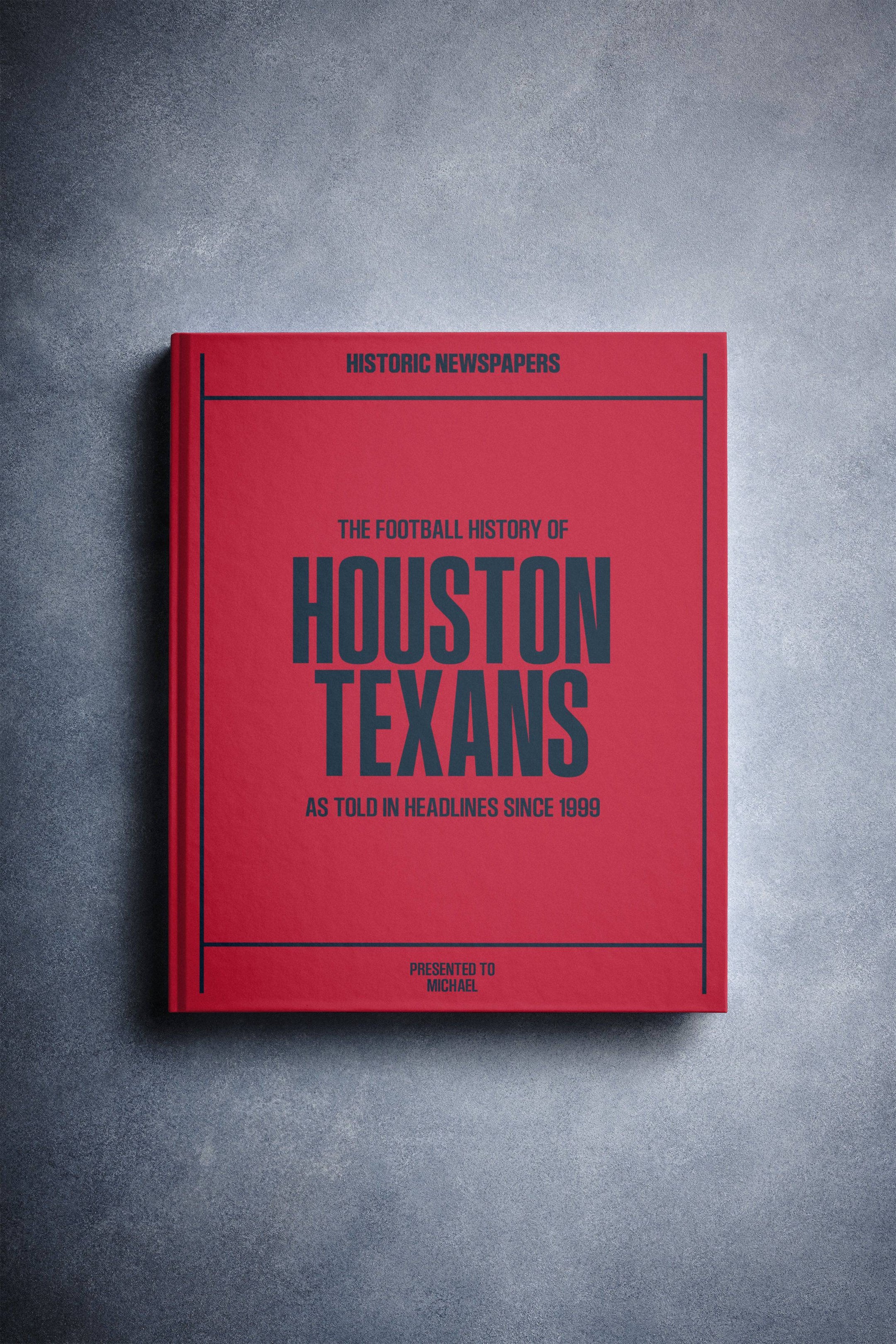 El libro sobre la historia del fútbol americano de los Houston Texans