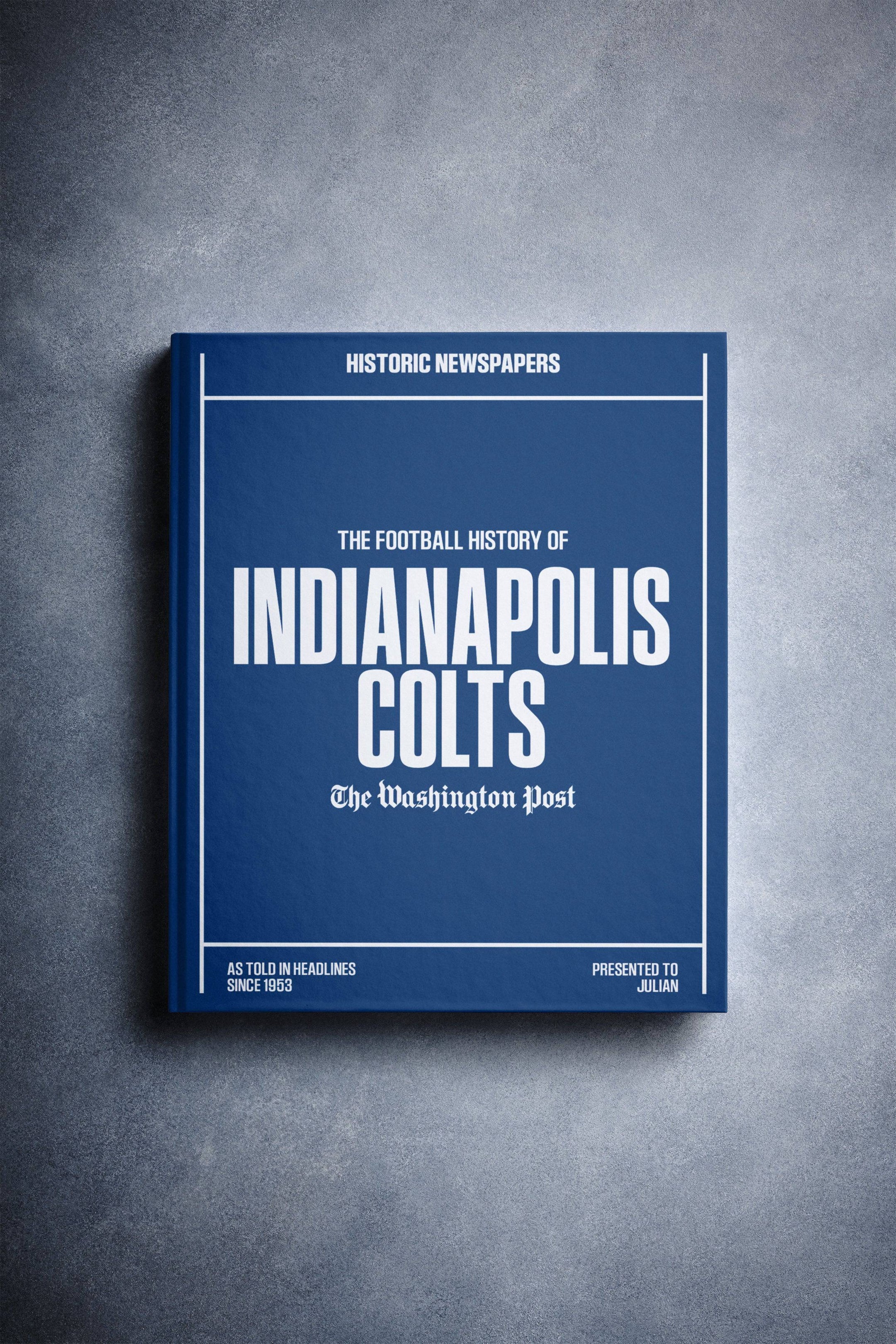 Libro de la edición Washington Post sobre la historia del fútbol americano de los Indianapolis Colts