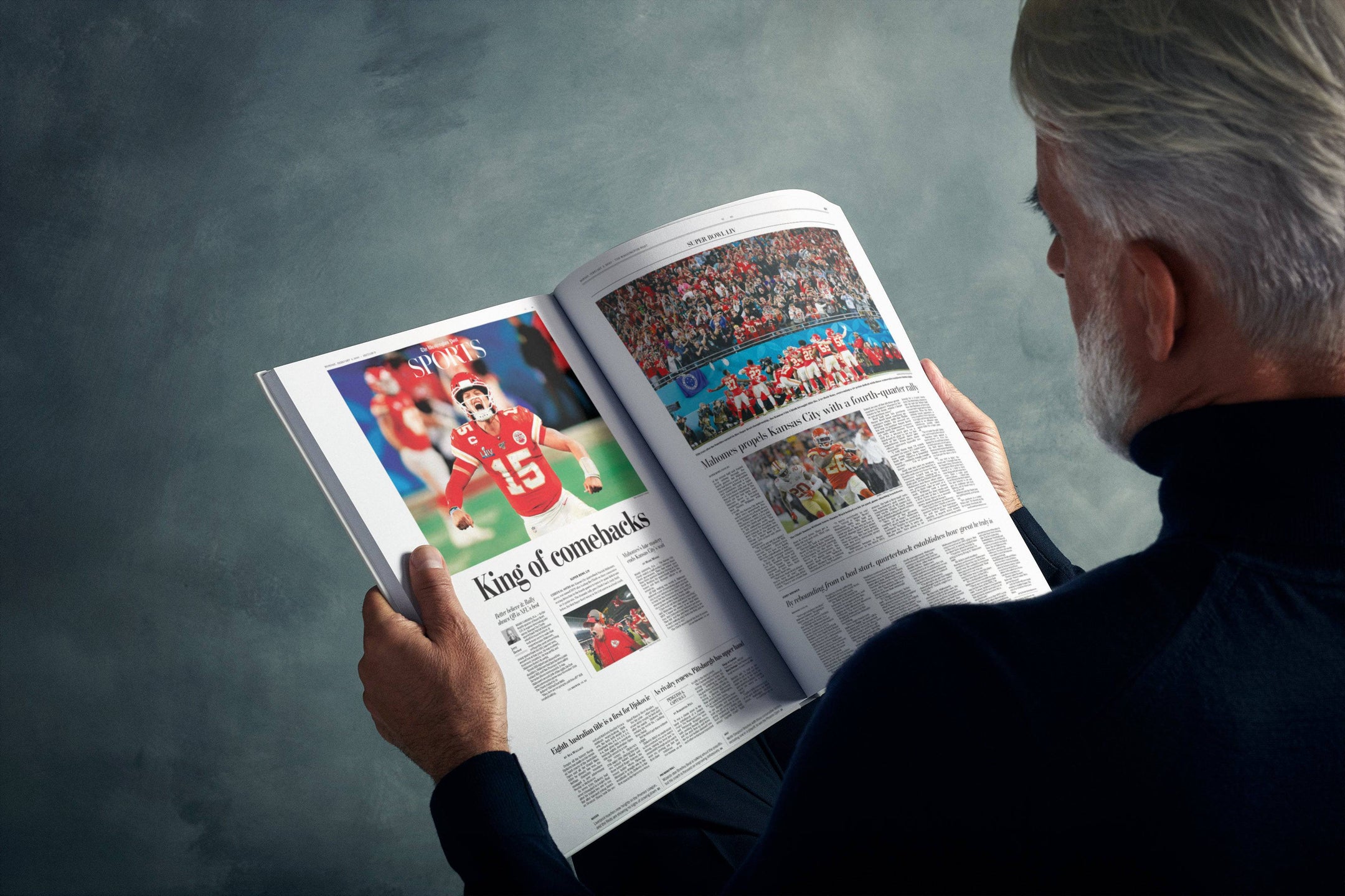 Libro de la edición Washington Post sobre la historia del fútbol americano de los Kansas City Chiefs