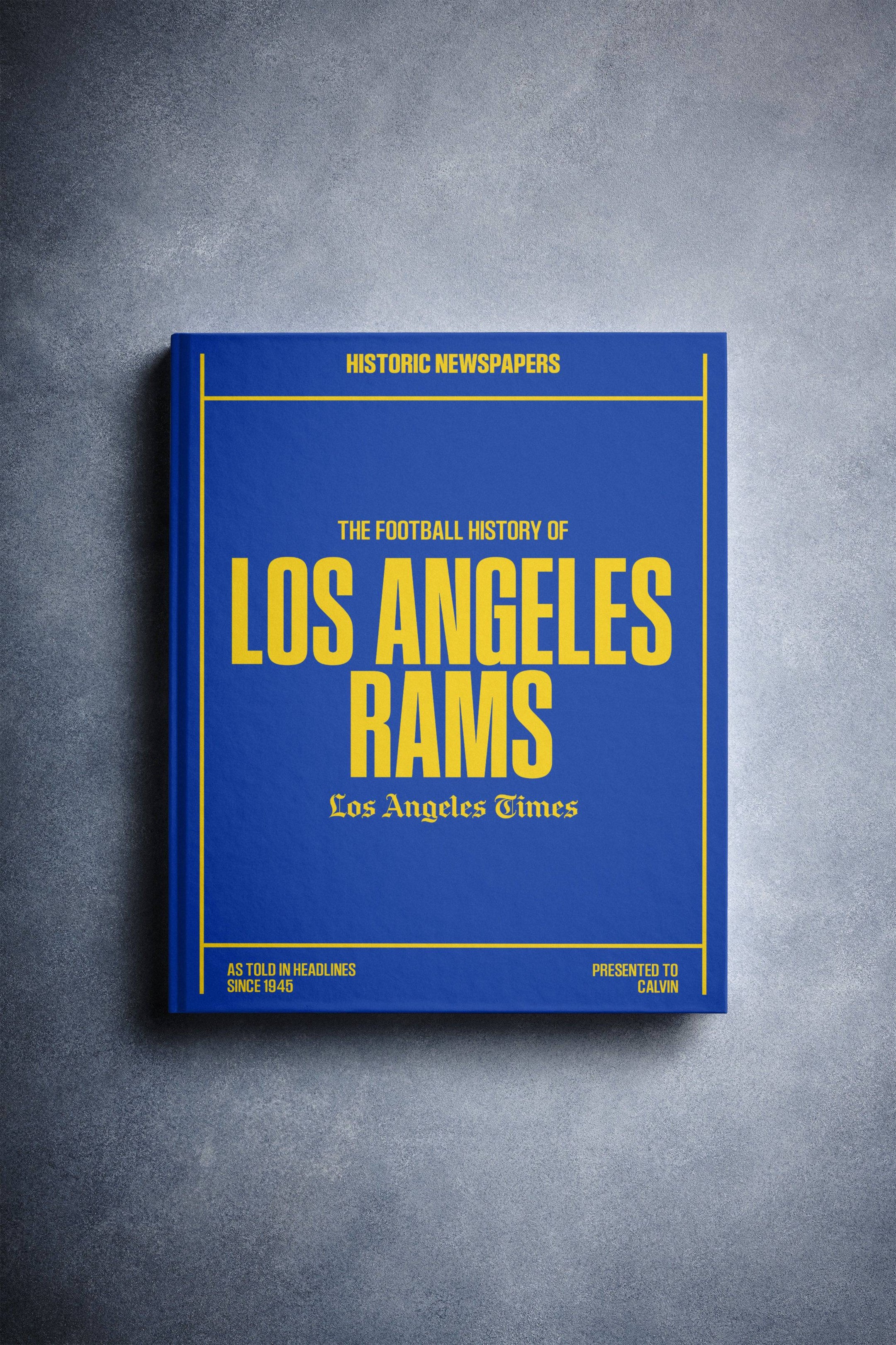 Libro de la edición Los Angeles Times sobre la historia del fútbol americano de Los Angeles Rams