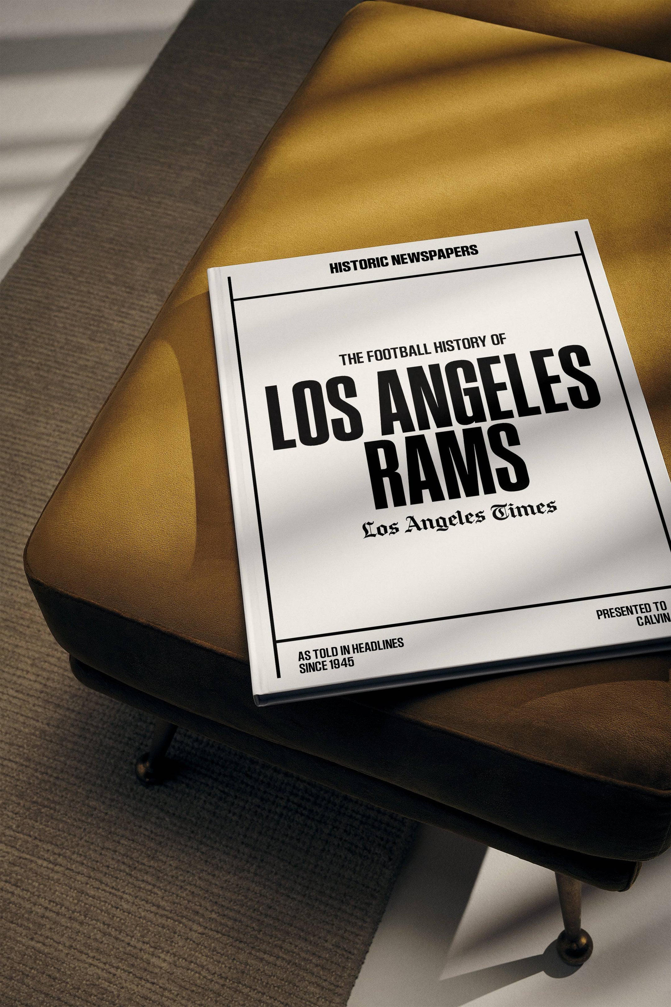 The US Football History of Los Angeles Rams Los Angeles Times Edition Book - Historic Newspapers