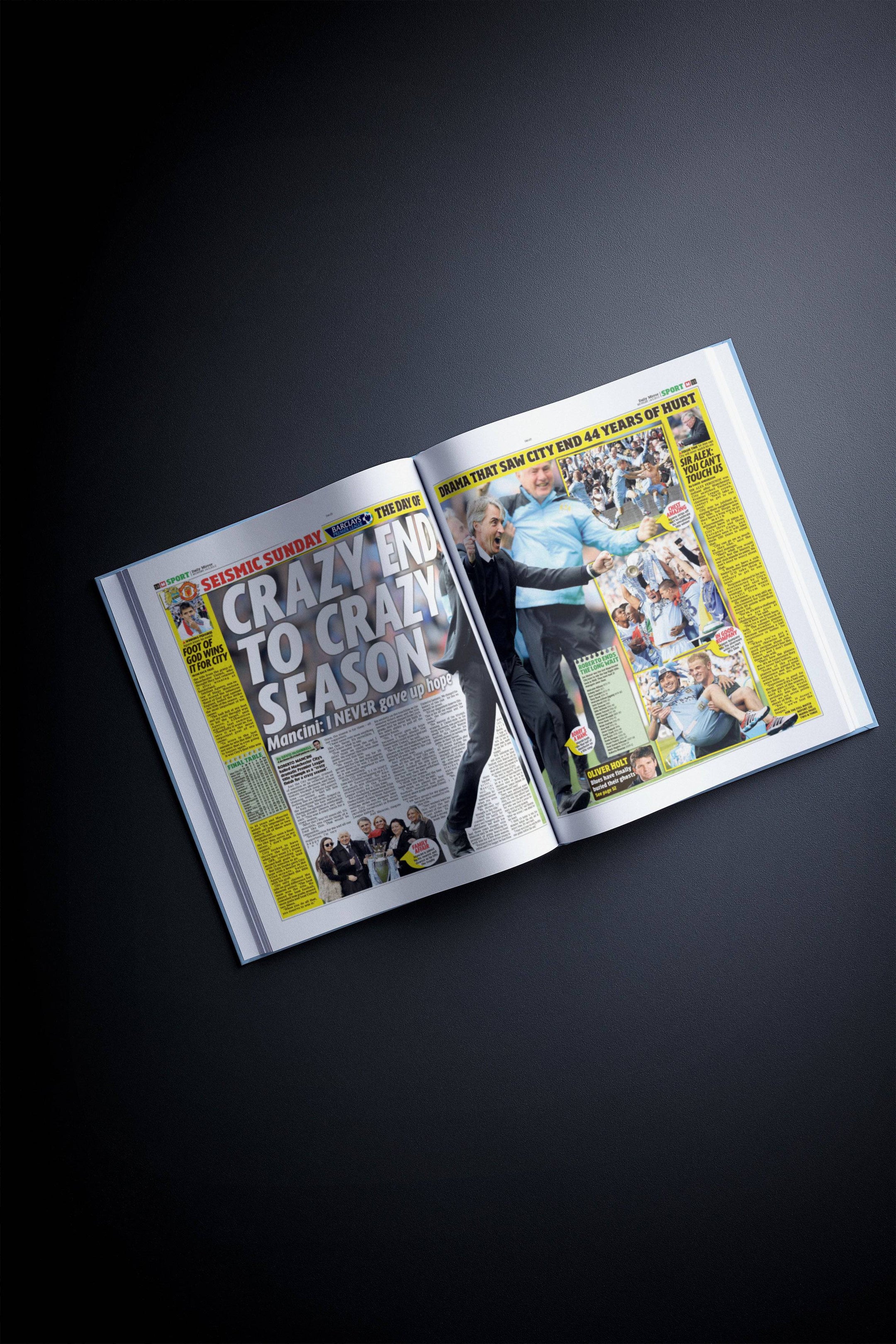 The Football History of Manchester City Book