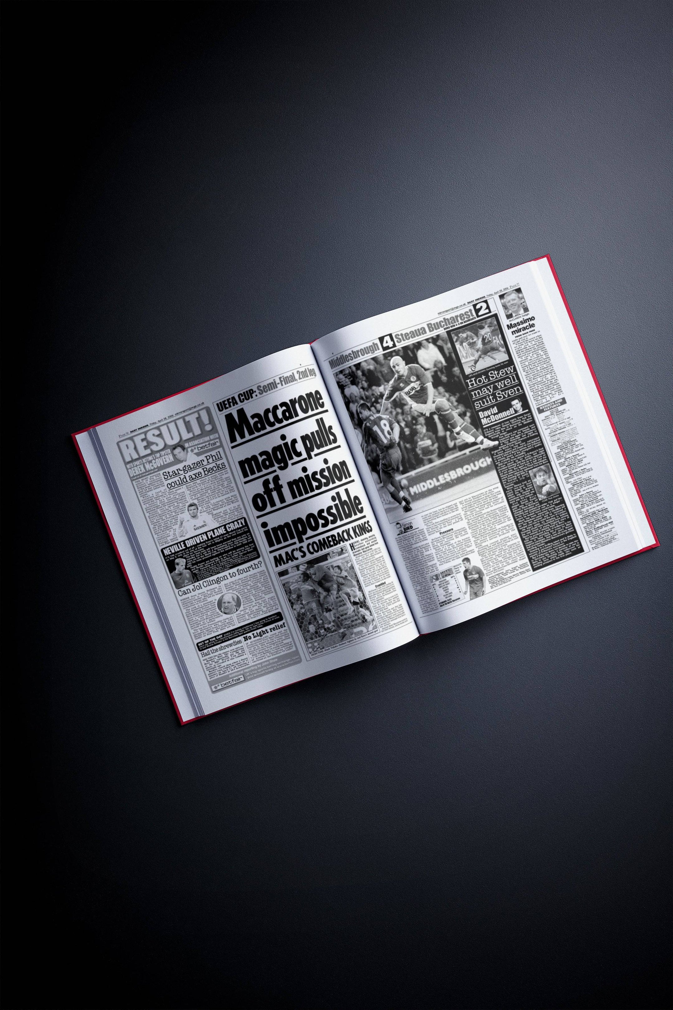The Football History of Middlesbrough Book