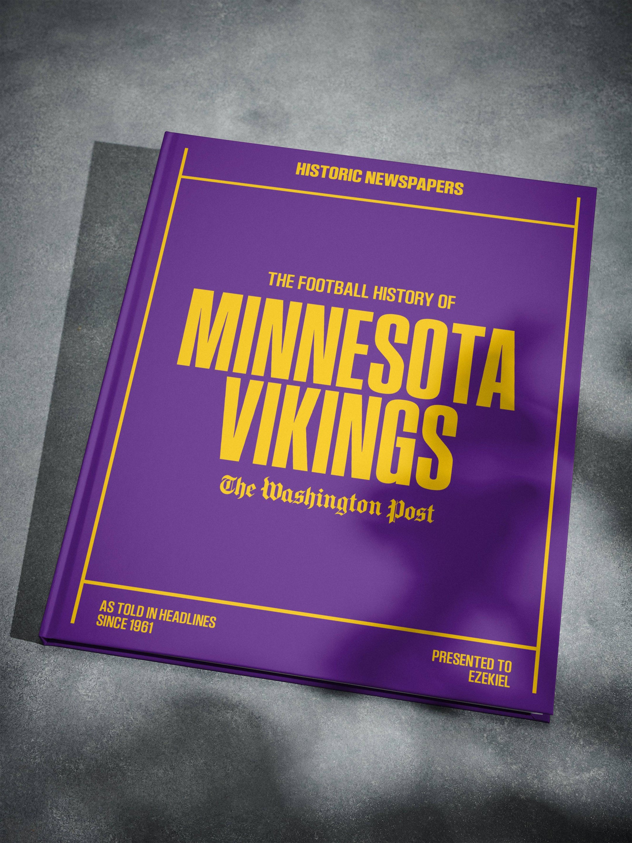 Libro de la edición Washington Post sobre la historia del fútbol americano de los Minnesota Vikings