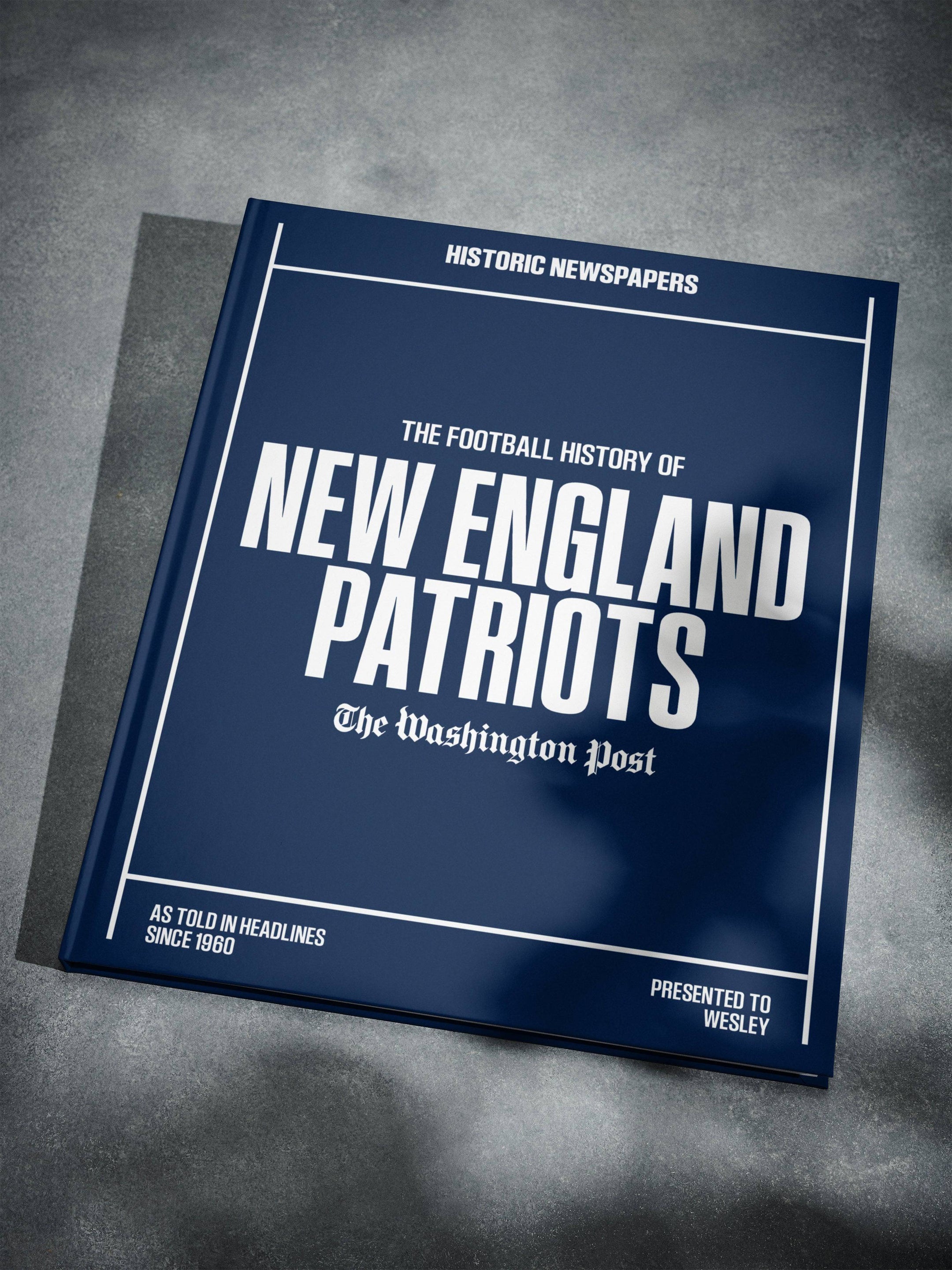 Libro de la edición Washington Post sobre la historia del fútbol americano de los New England Patriots