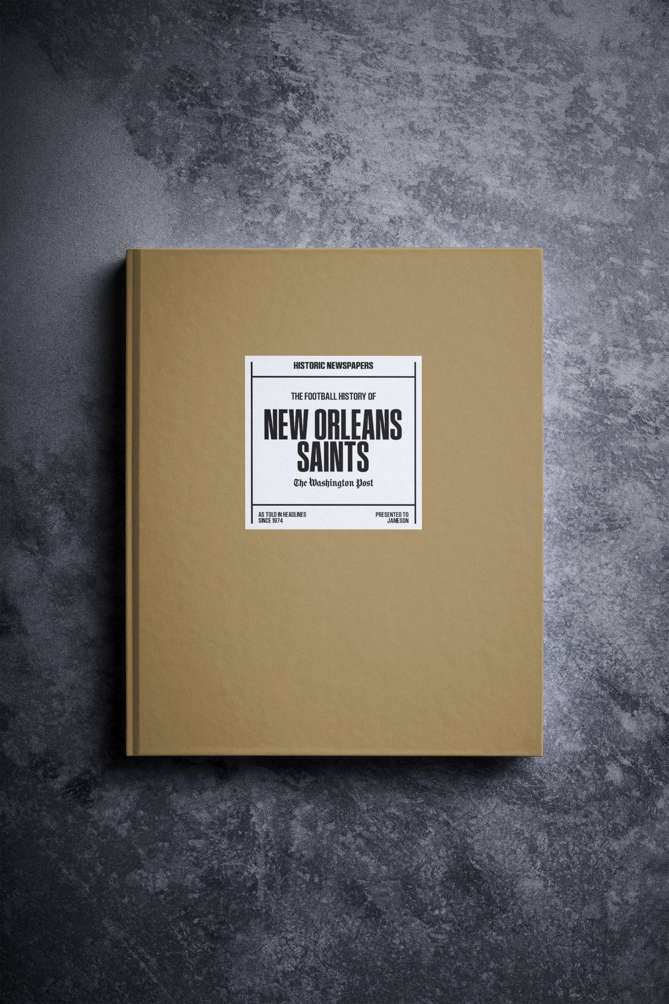 Libro de la edición Washington Post sobre la historia del fútbol americano de los New Orleans Saints