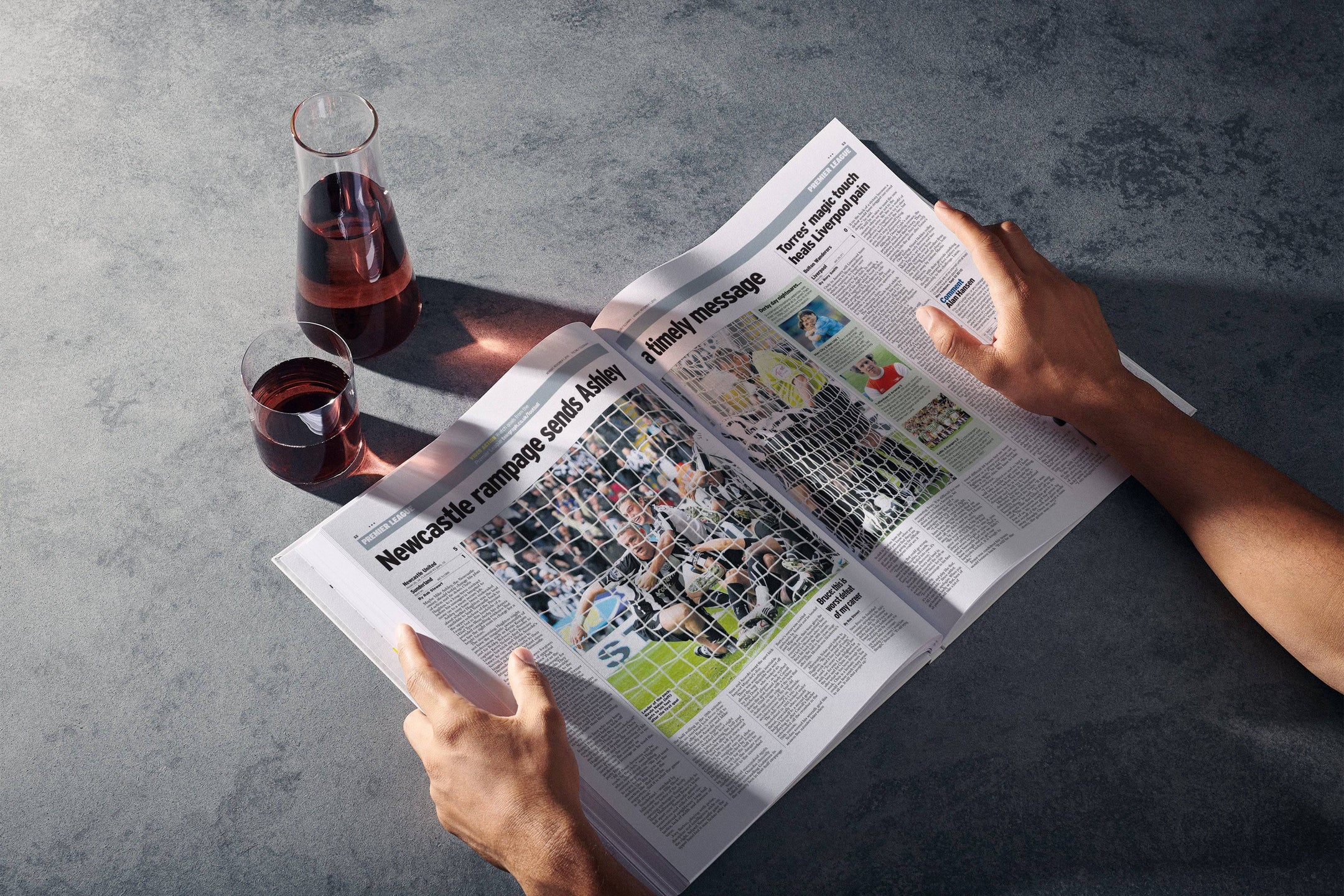 The Football History of Newcastle United Telegraph Edition Book - Historic Newspapers