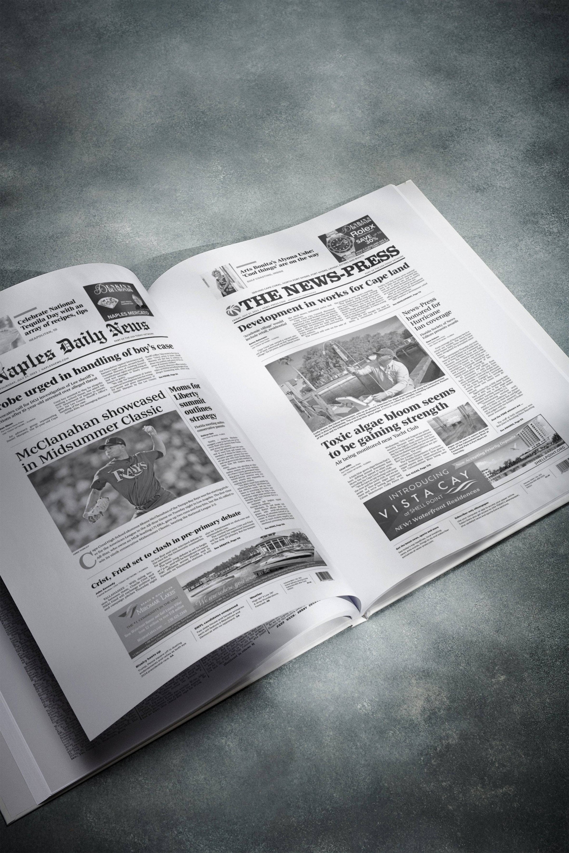 Personalised Birthday Newspaper Book Florida Edition - Historic Newspapers