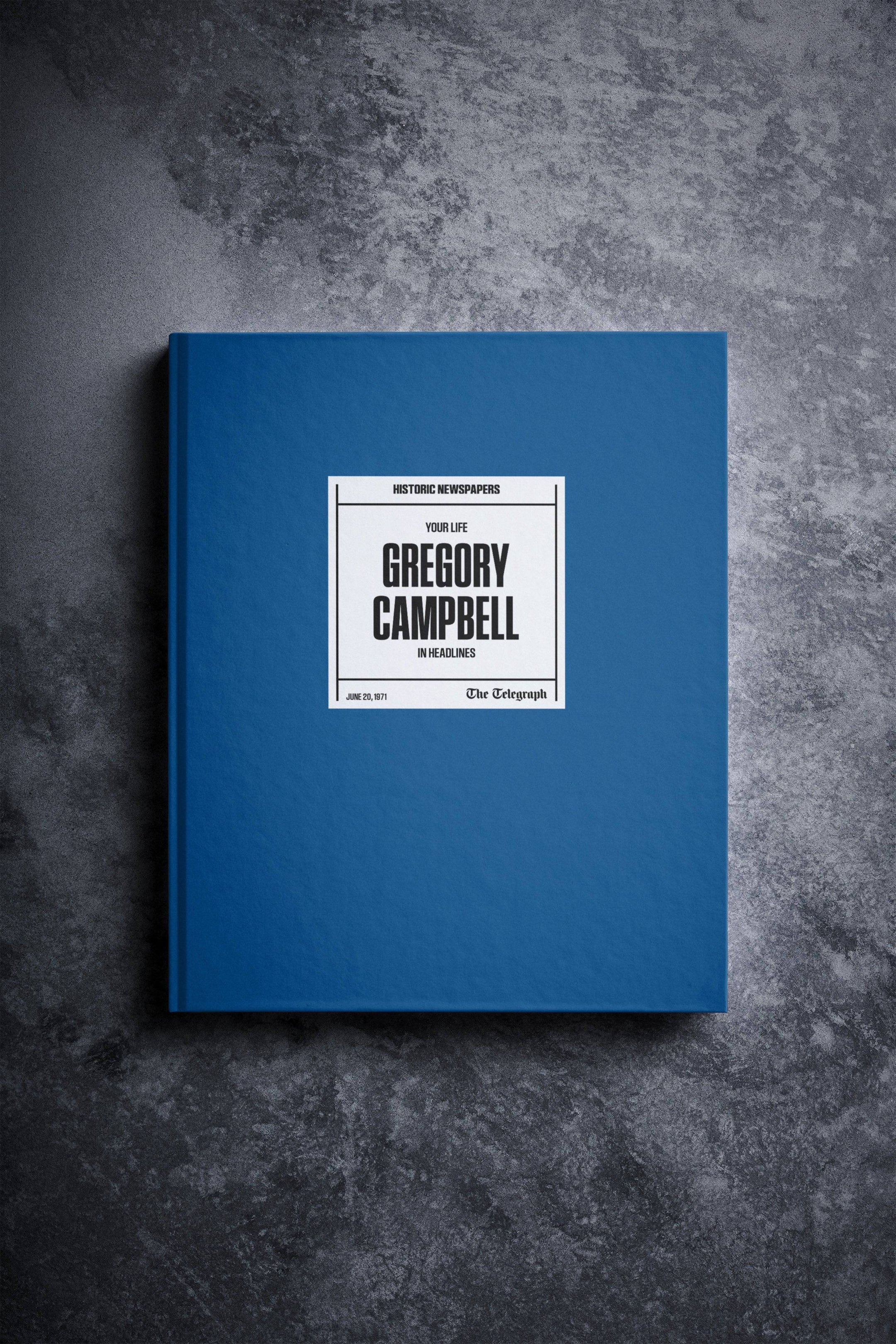Personalised Birthday Newspaper Book Telegraph Edition (Copy) test - Historic Newspapers