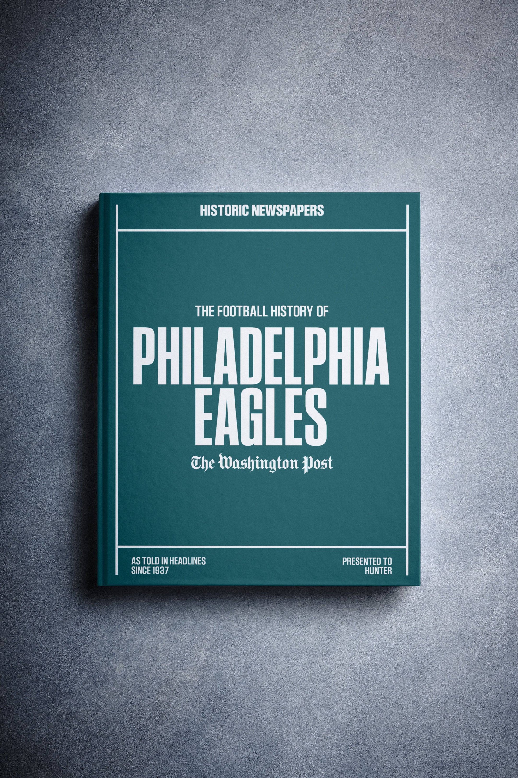 Libro de la edición Washington Post sobre la historia del fútbol americano de los Philadelphia Eagles - AU