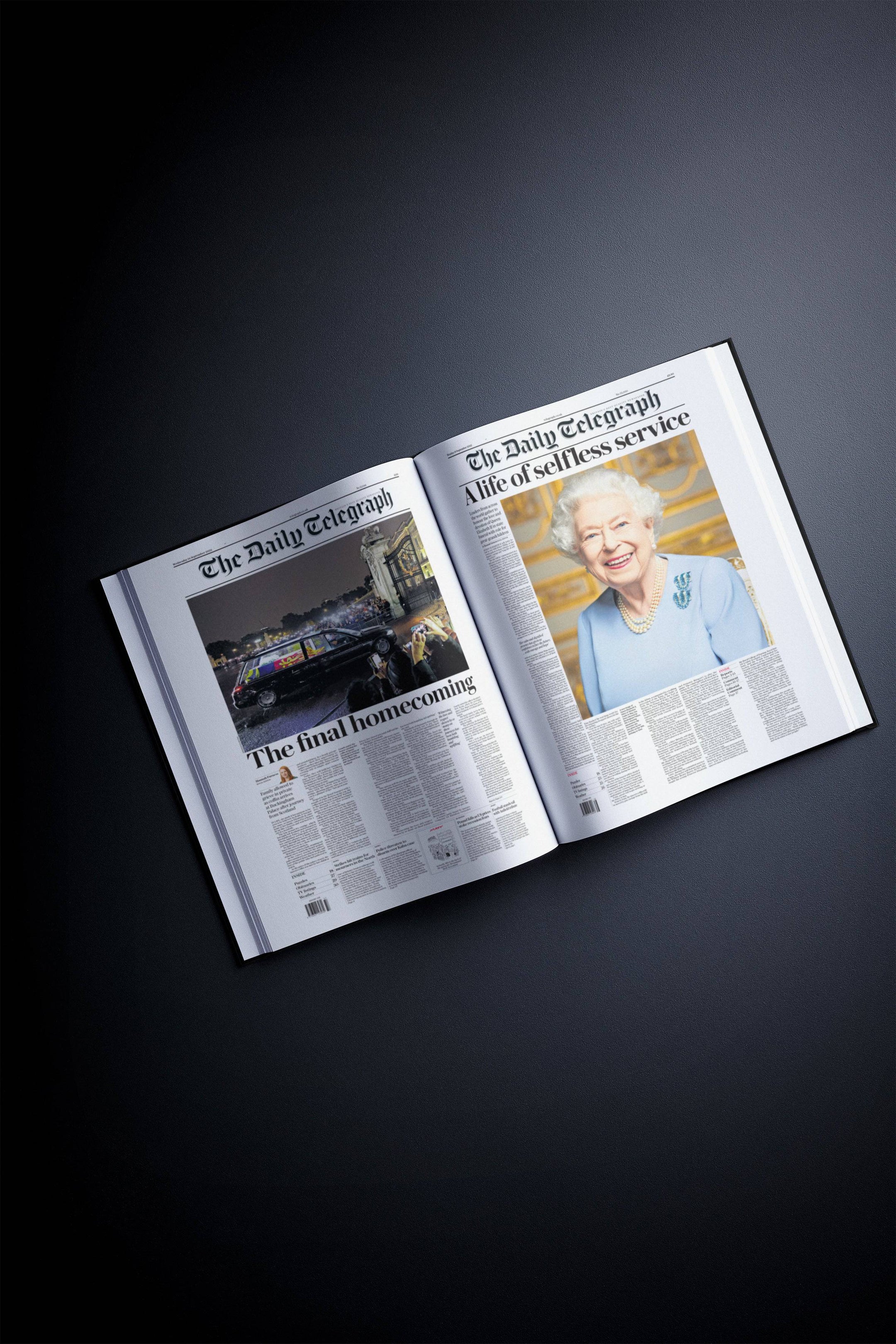 The History of Queen Elizabeth II Telegraph Edition Book
