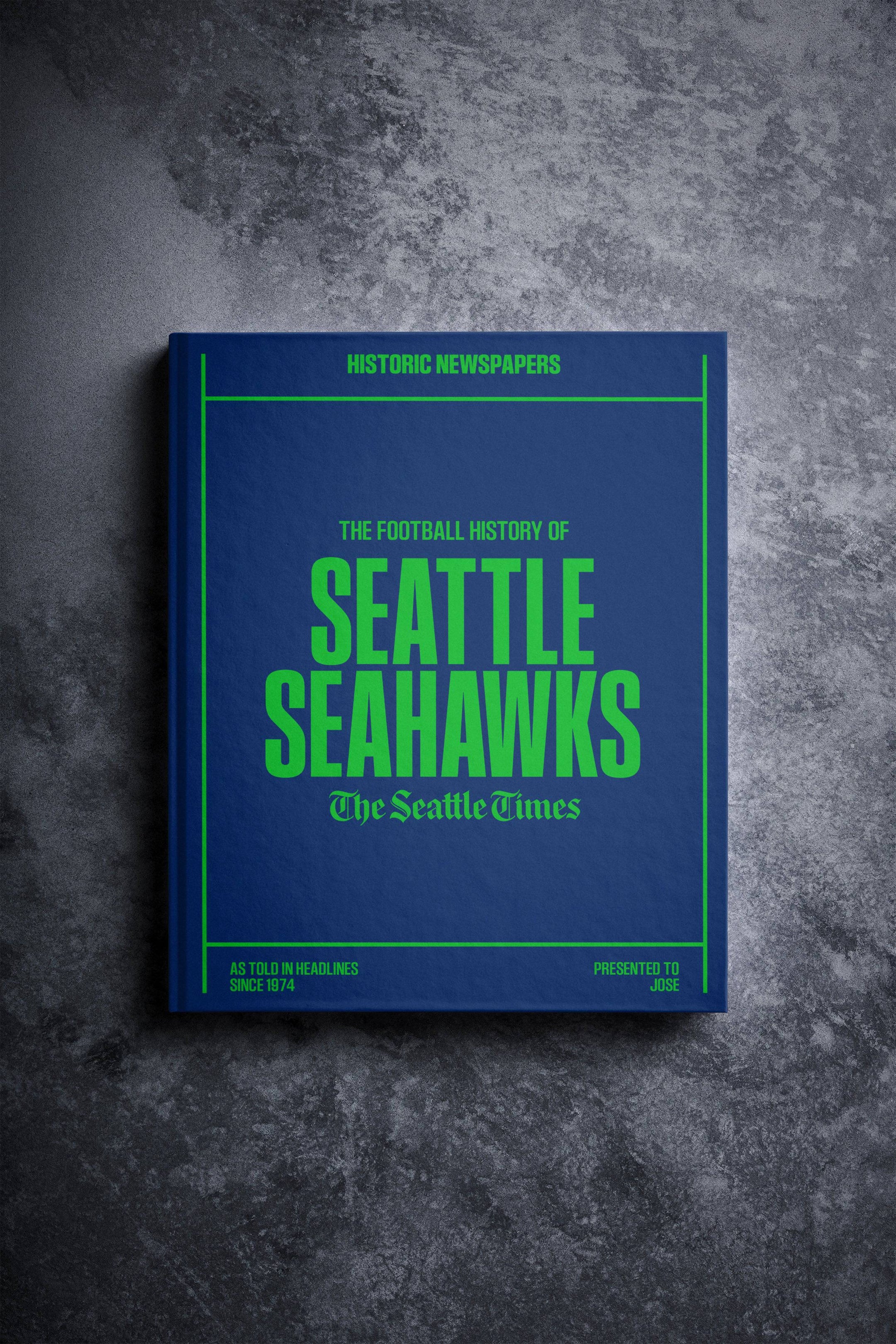 Libro de la edición del Seattle Times sobre la historia del fútbol americano de los Seattle Seahawks