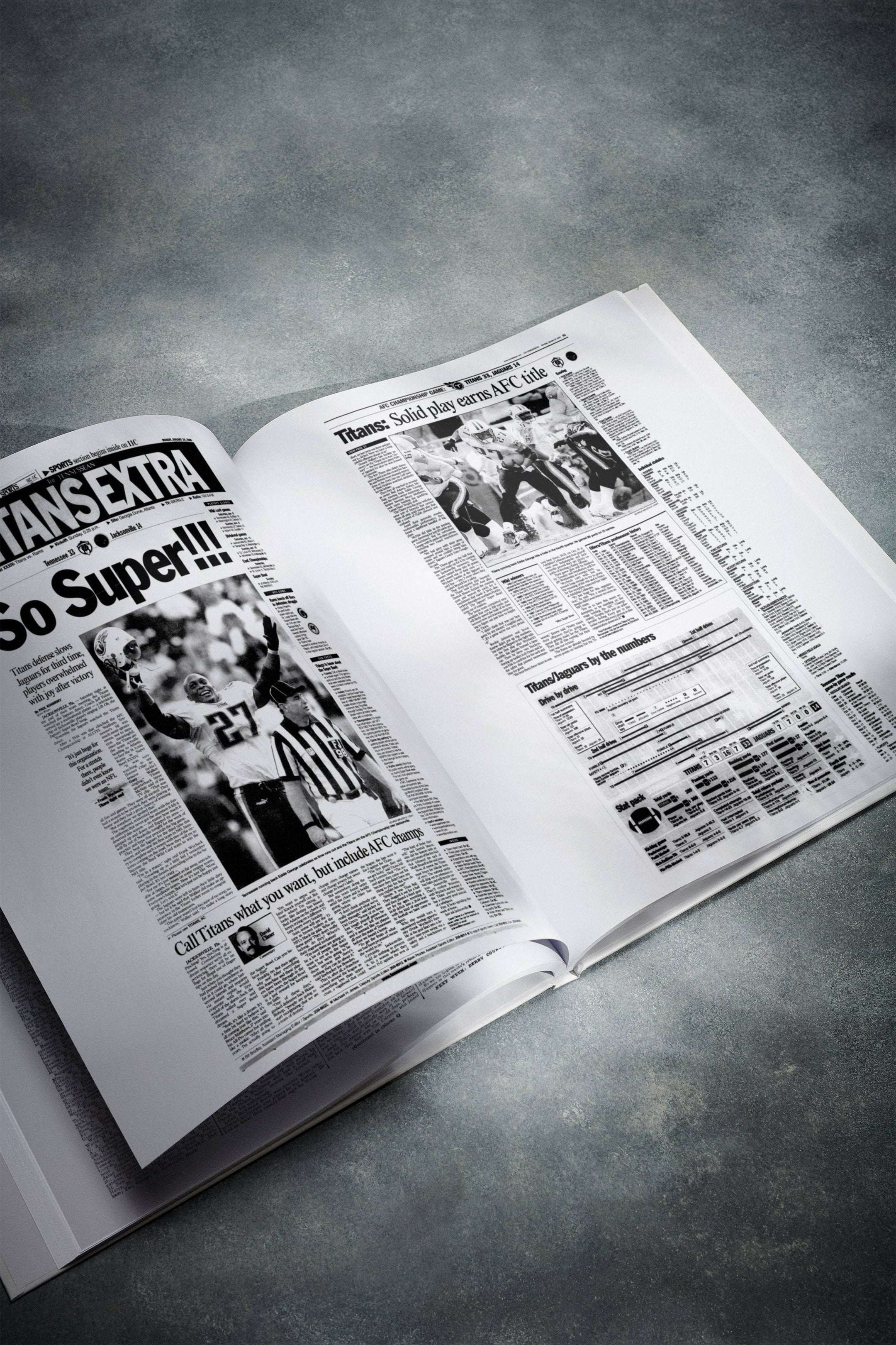 El libro sobre la historia del fútbol americano de los Tennessee Titans