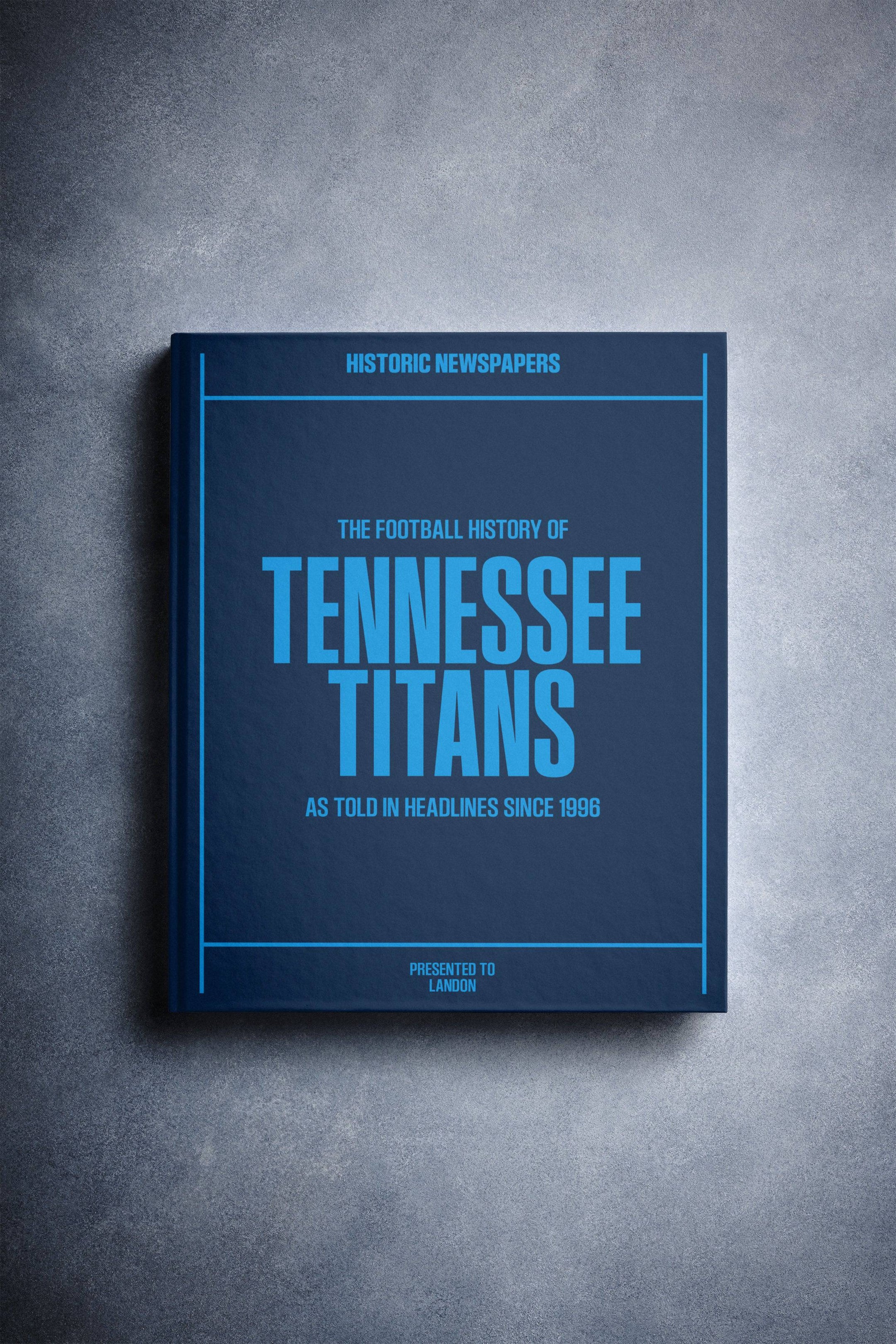 El libro sobre la historia del fútbol americano de los Tennessee Titans