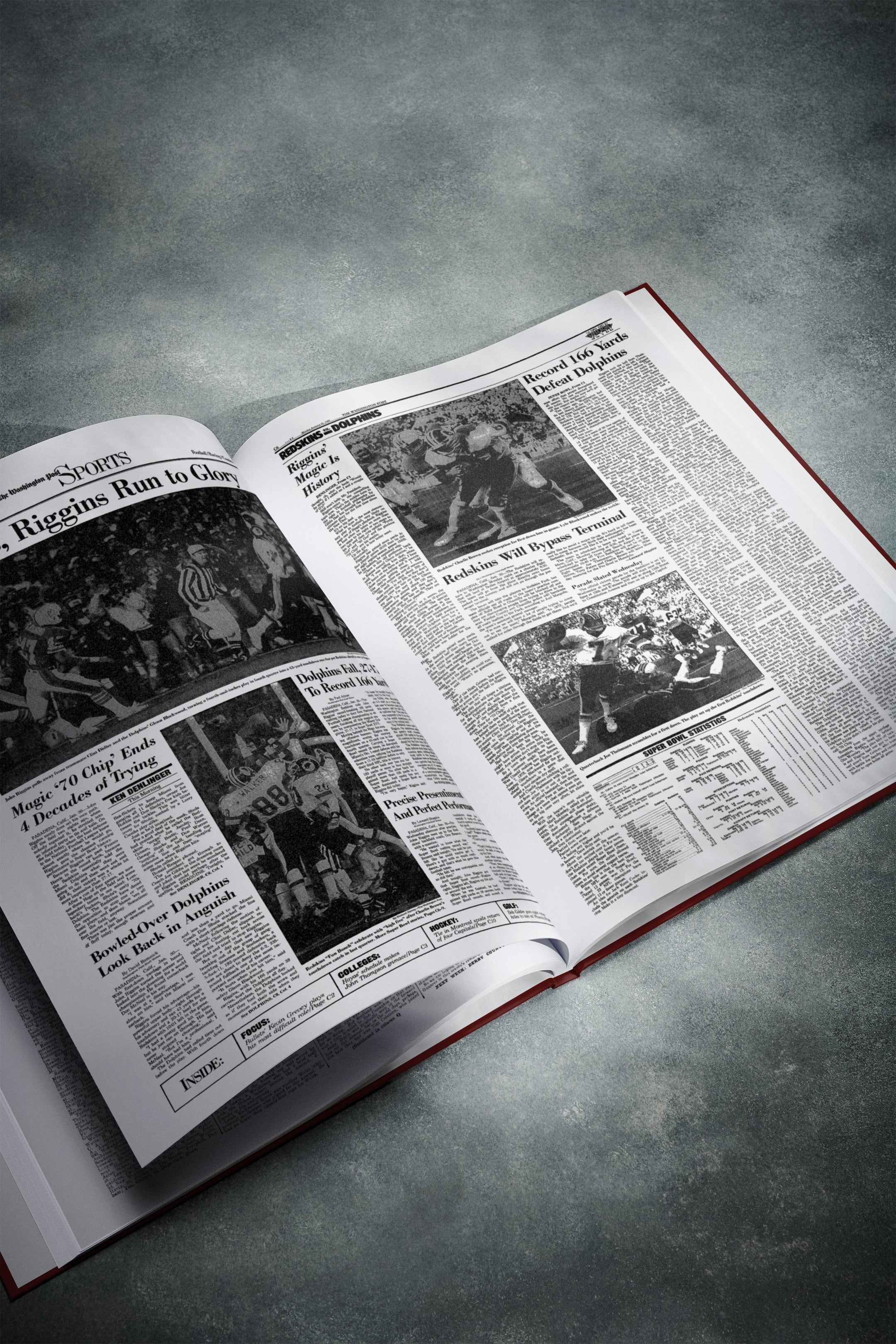The US Football History of Washington Commanders Washington Post Edition Book - Historic Newspapers