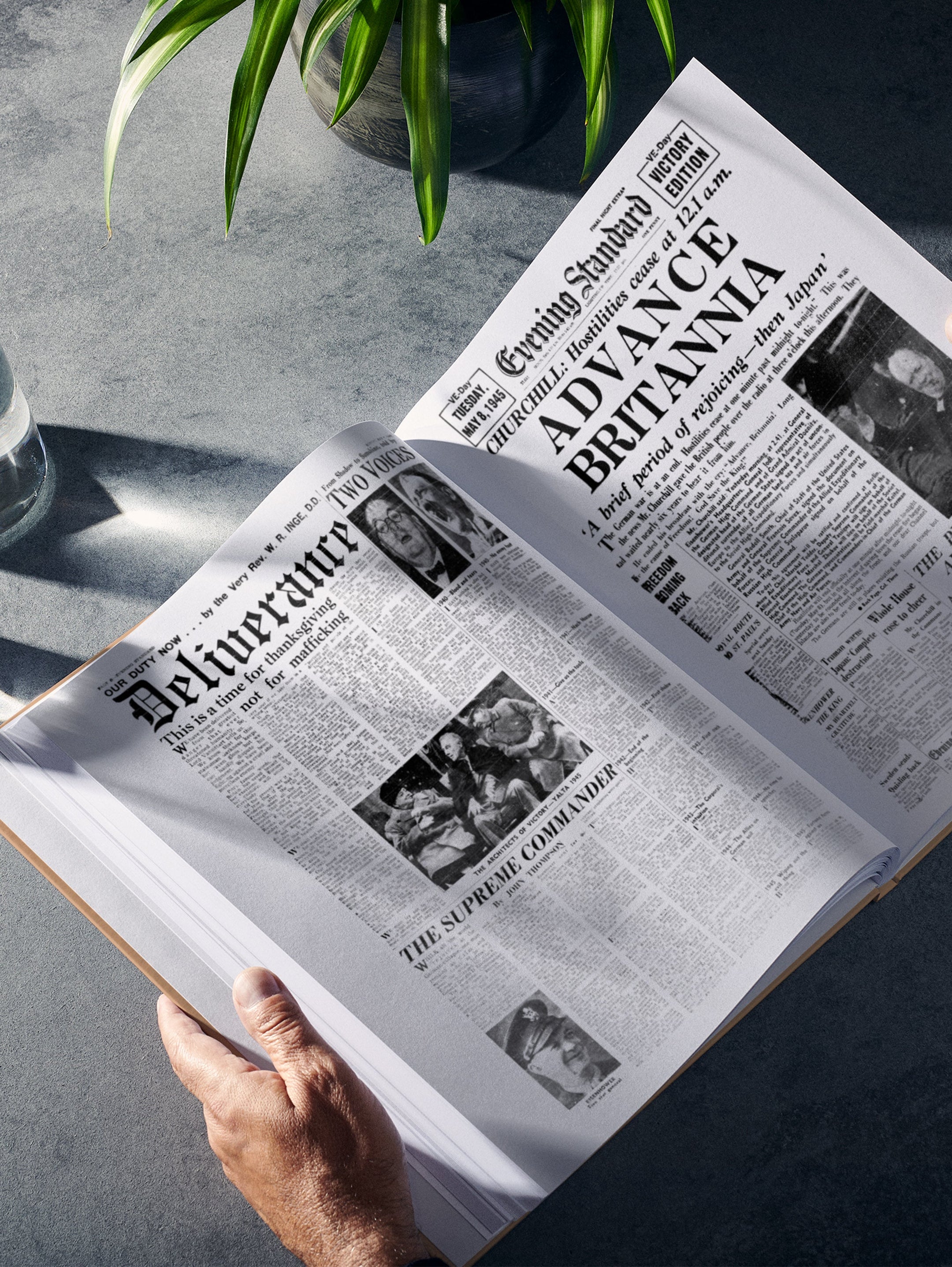 Your Year in Headlines 1945 Evening Standard Edition - Historic Newspapers